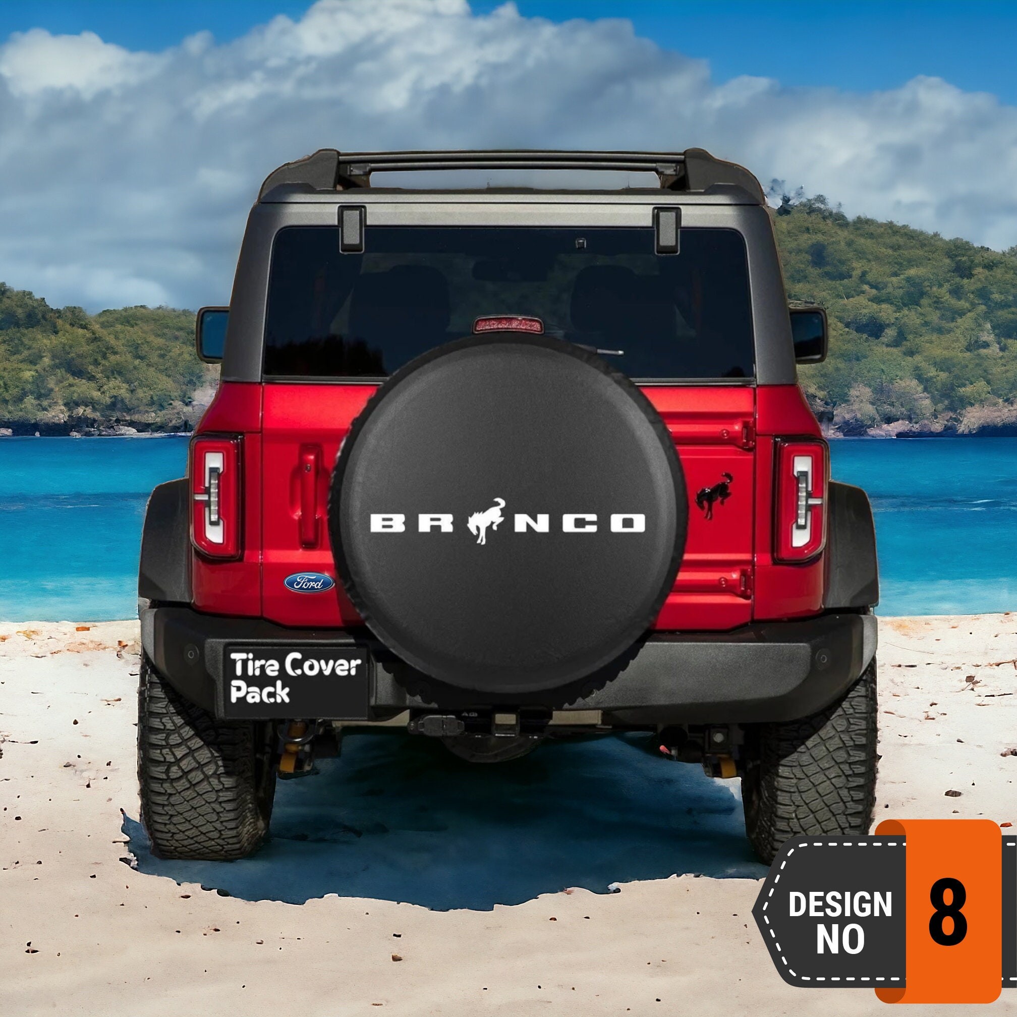 Ford Bronco Spare Tire Cover - 8th Style