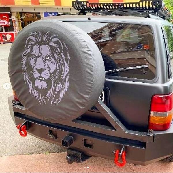 Lion Printed Spare Wheel Tire Cover