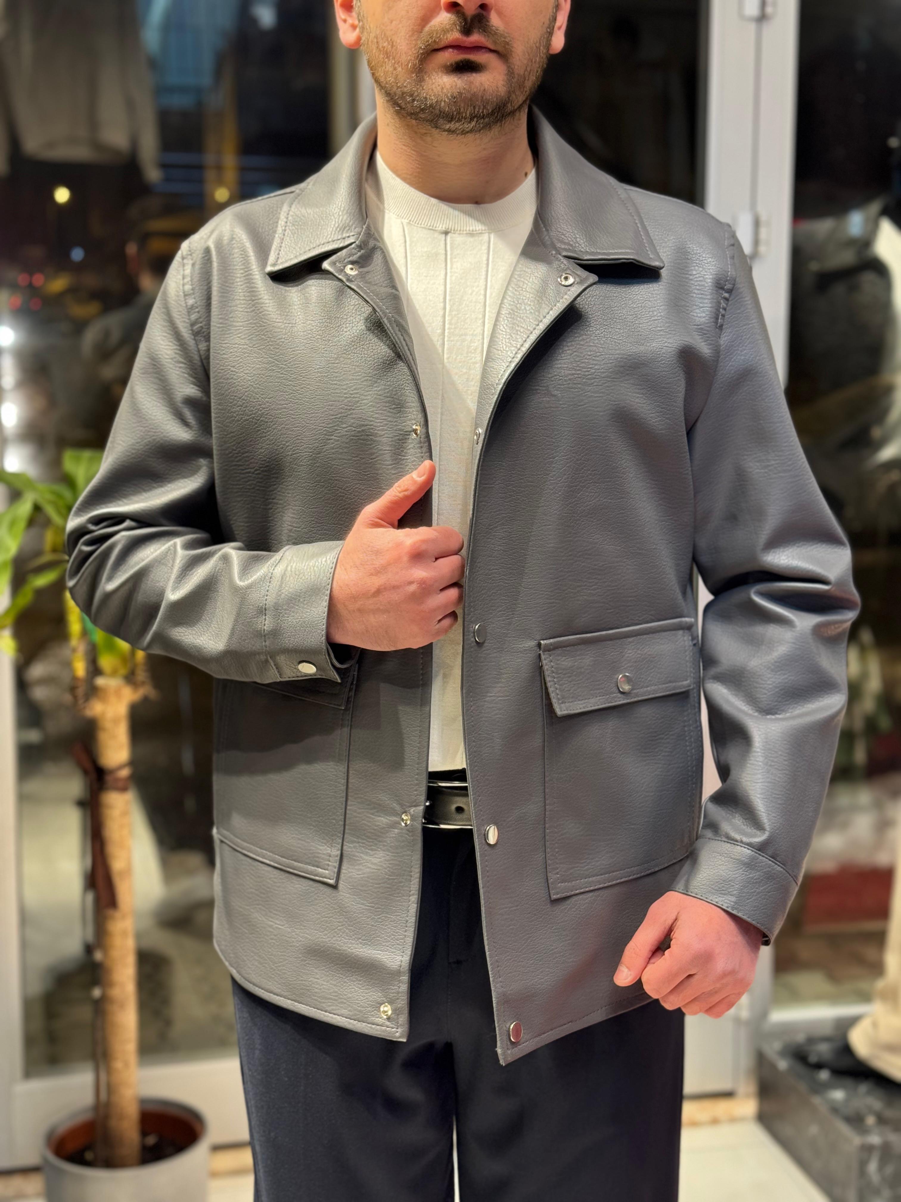 Erkek İçi Kürklü Yüksek Kalite Deri Ceket