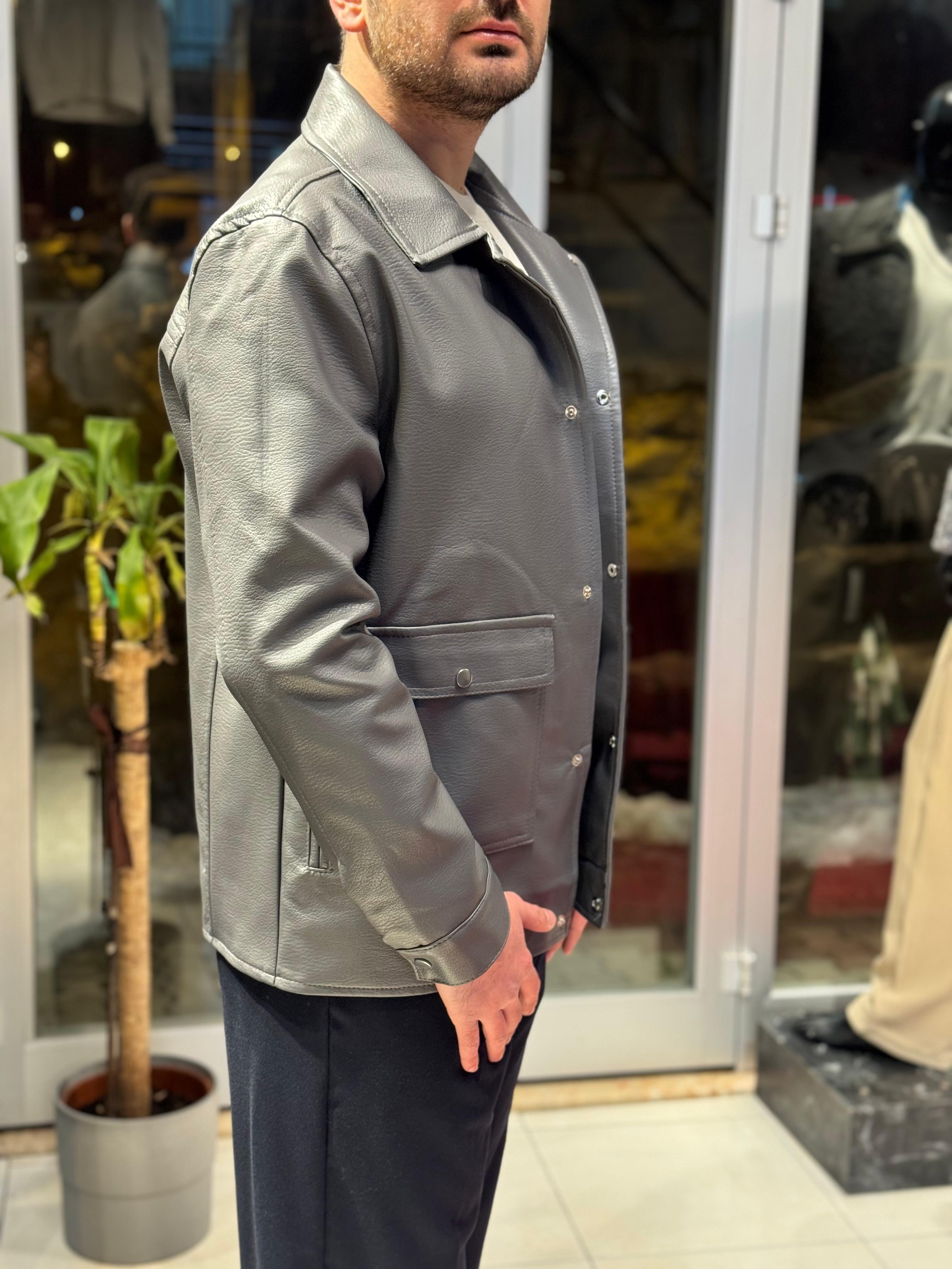 Erkek İçi Kürklü Yüksek Kalite Deri Ceket