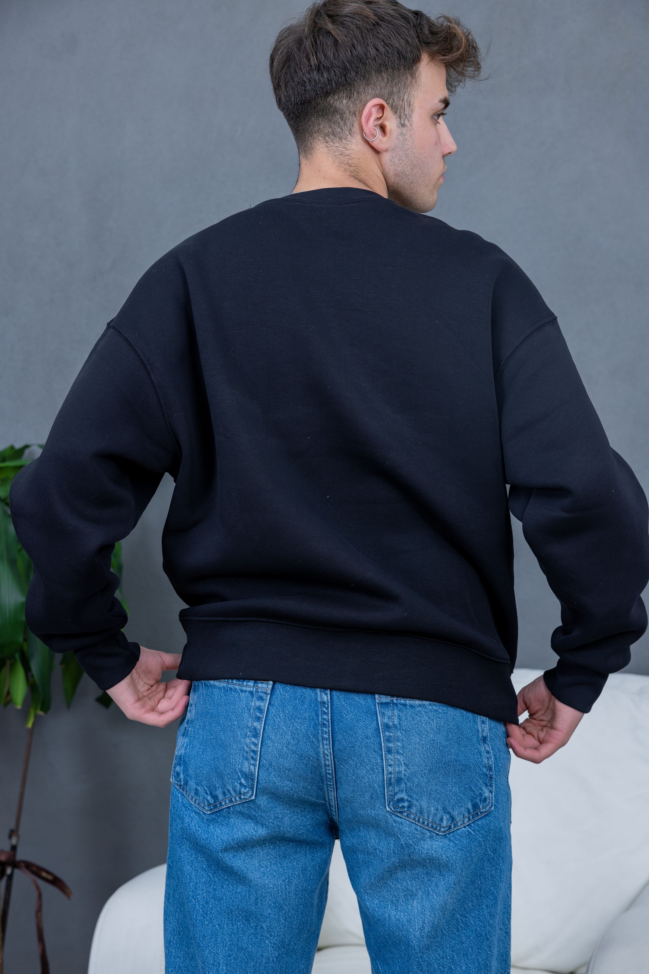 Üst Düzey Kalite 3 İplik Şardonlu Basic Sweat