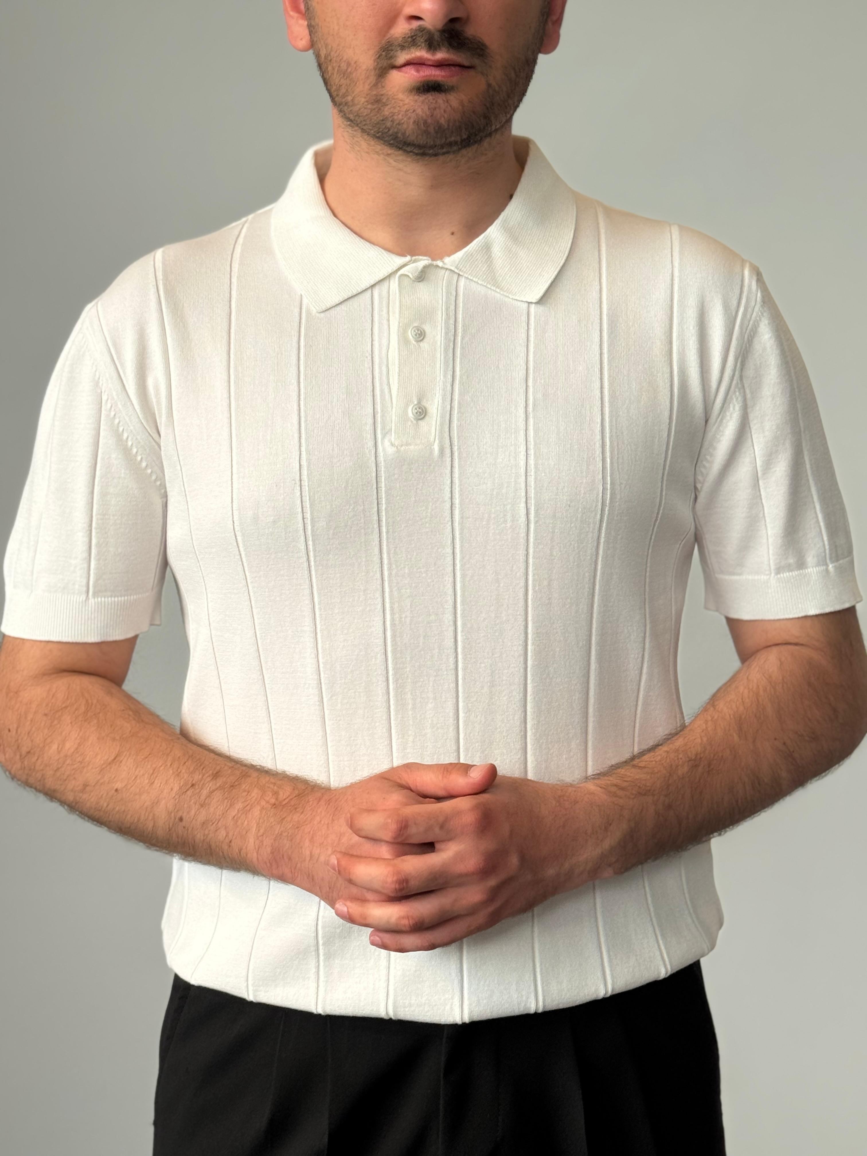 Premium Kalite %100 Pamuklu Çizgili Triko