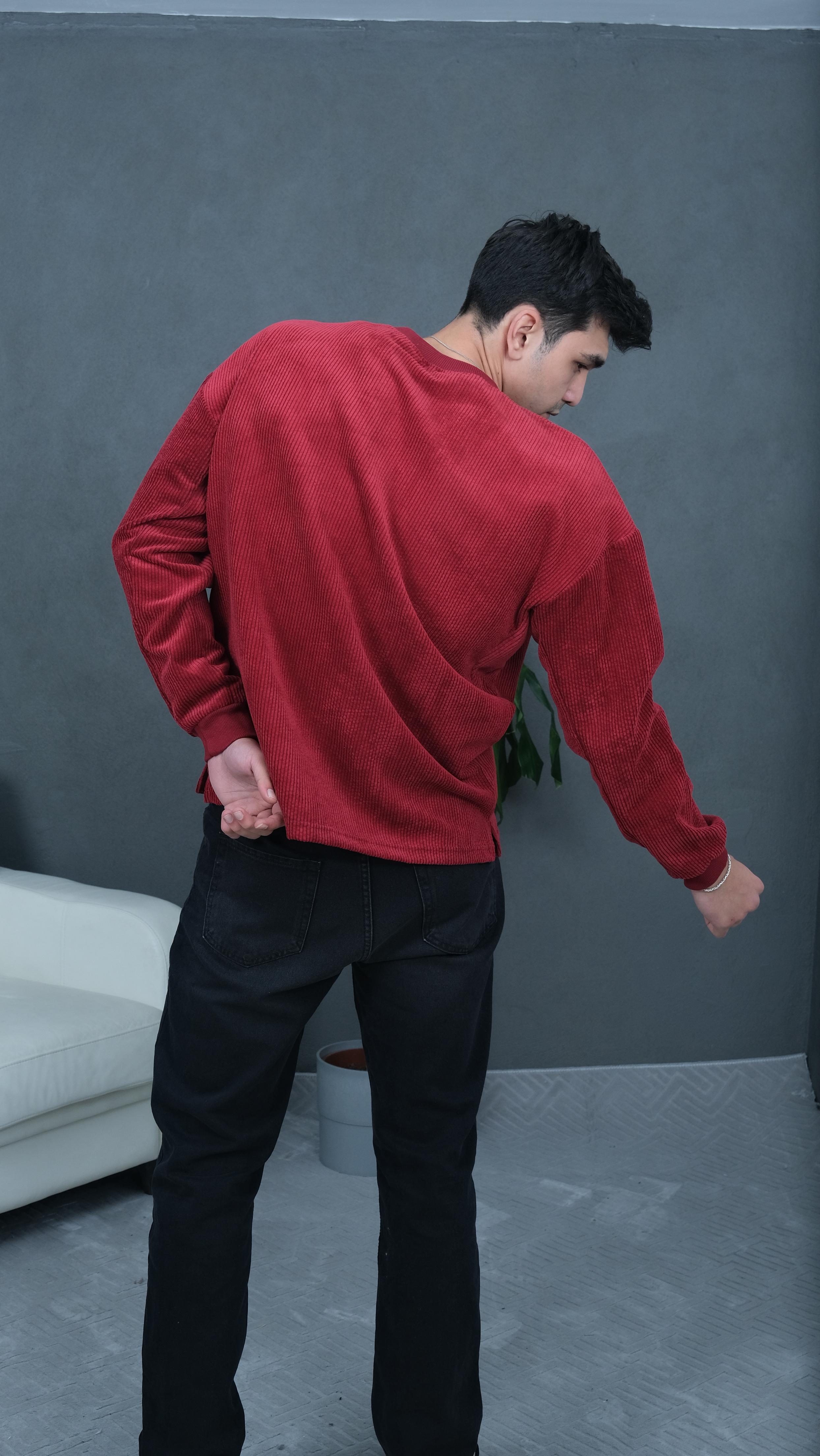 Kadife Oversize Sweatshirt