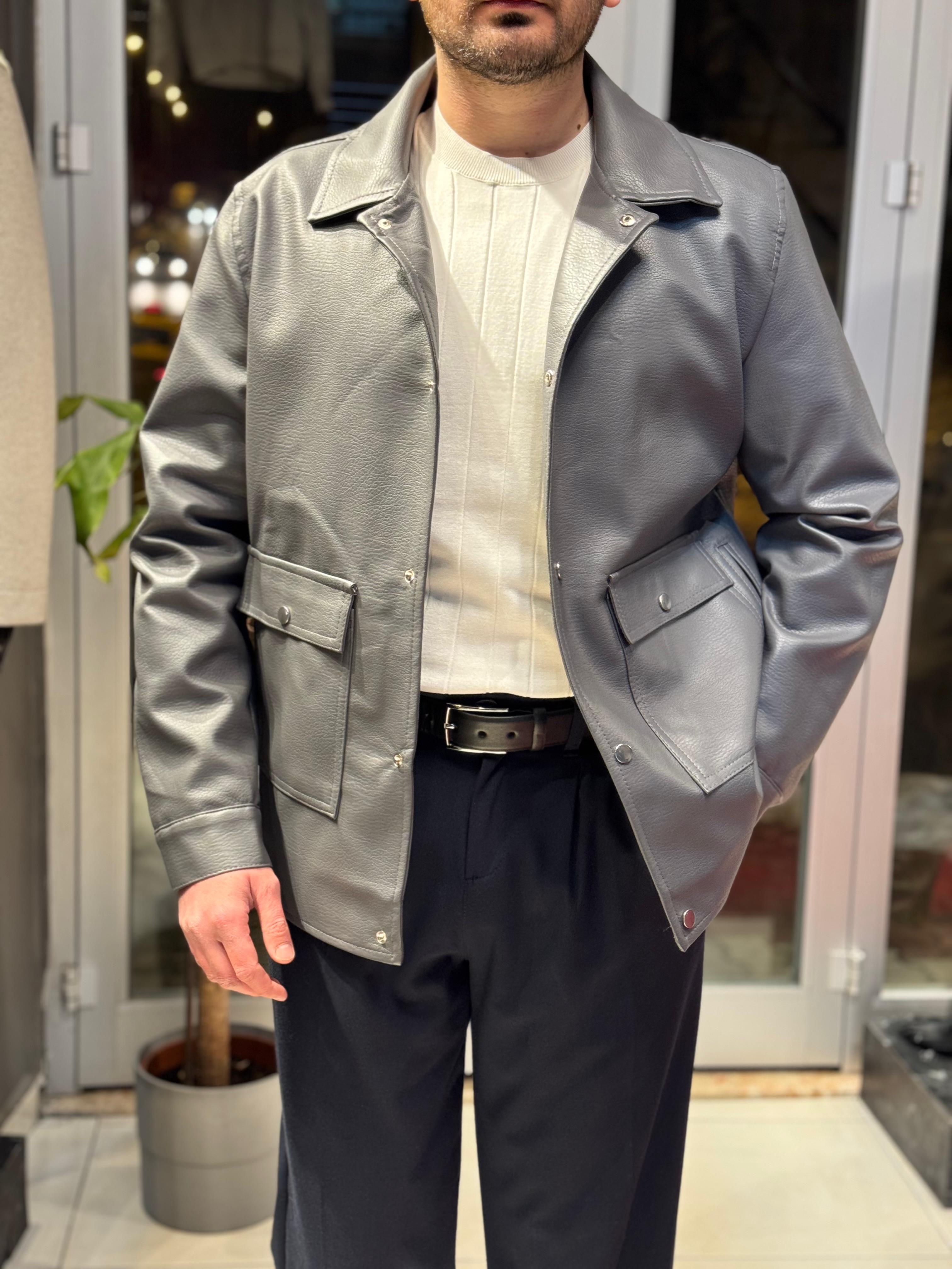 Erkek İçi Kürklü Yüksek Kalite Deri Ceket