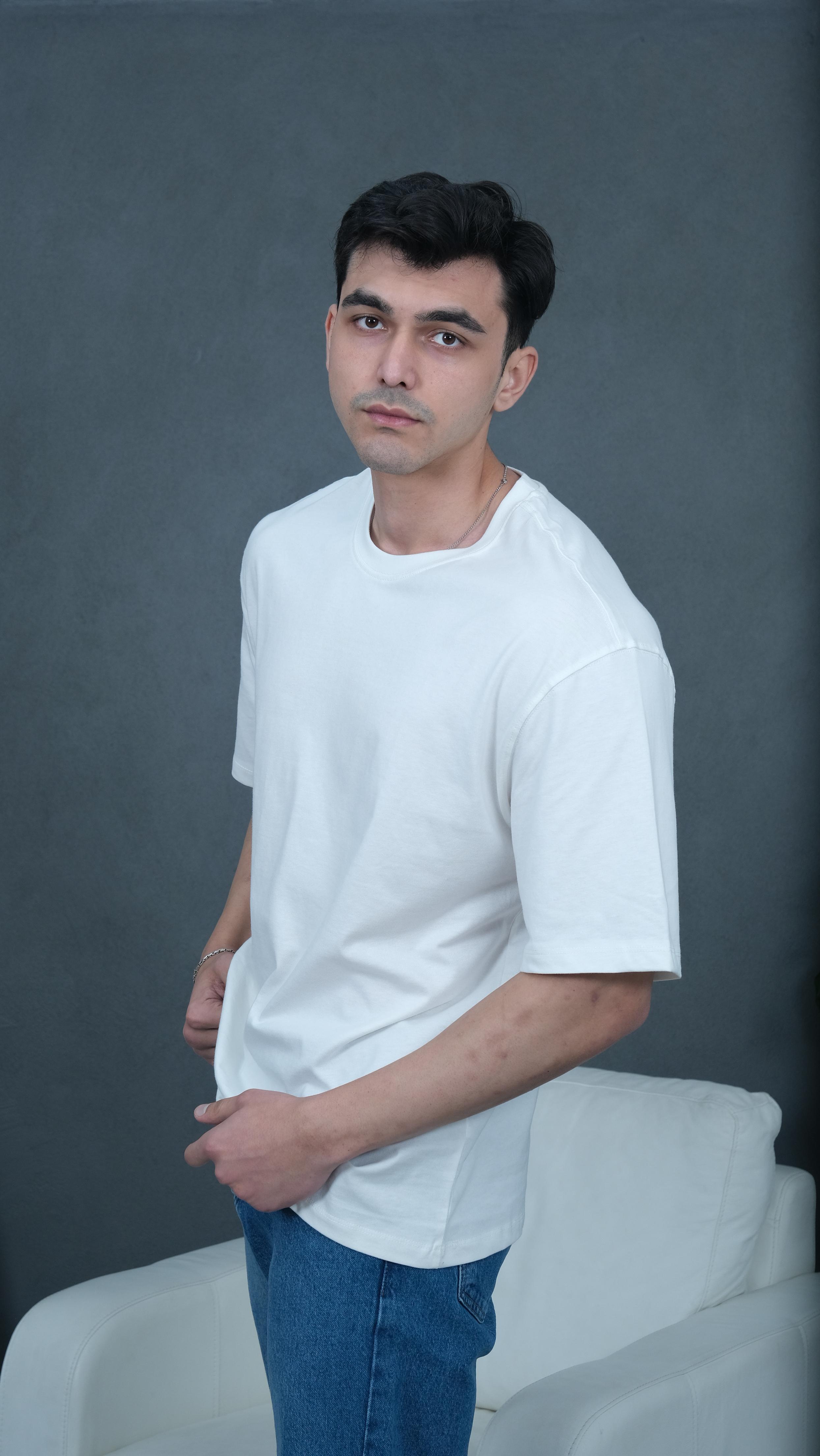 %100 Pamuklu Gramajlı Oversize Tshirt