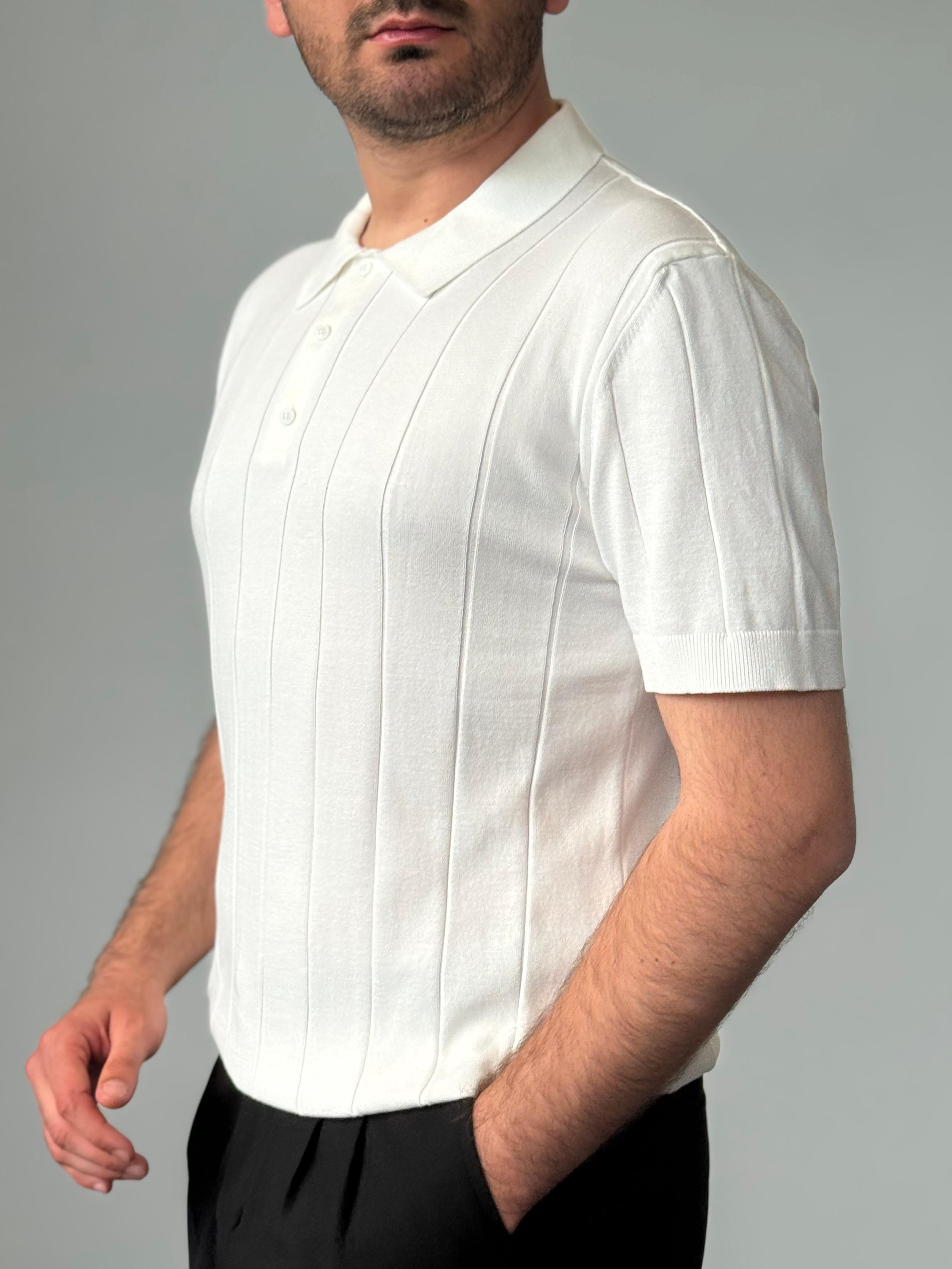 Premium Kalite %100 Pamuklu Çizgili Triko