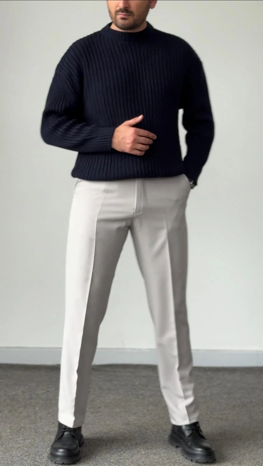 KOMBİN Trıko+Pantolon (Kemer Hediyeli)