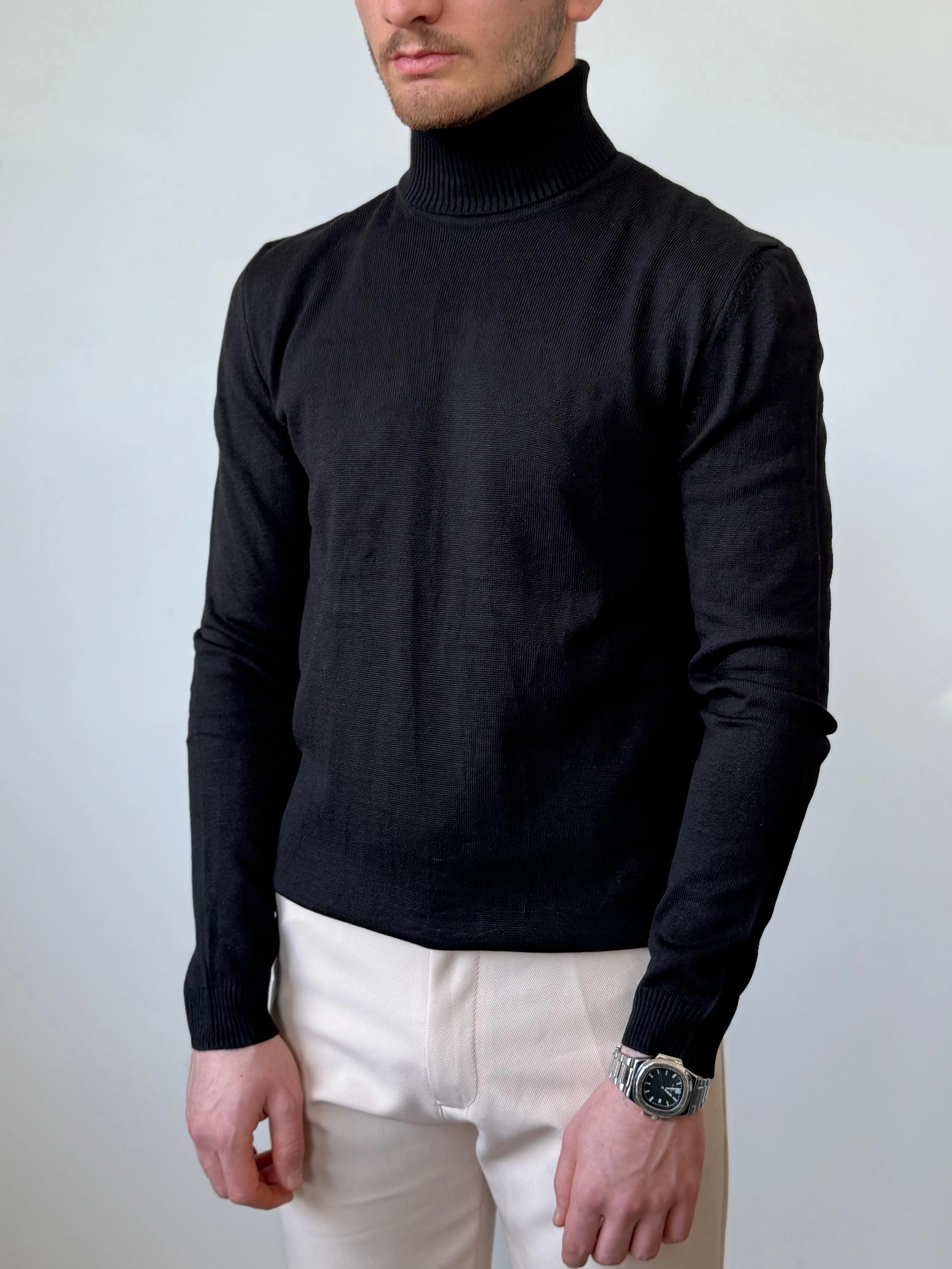 Boğazlı Regular Fit Ribanalı Kazak 