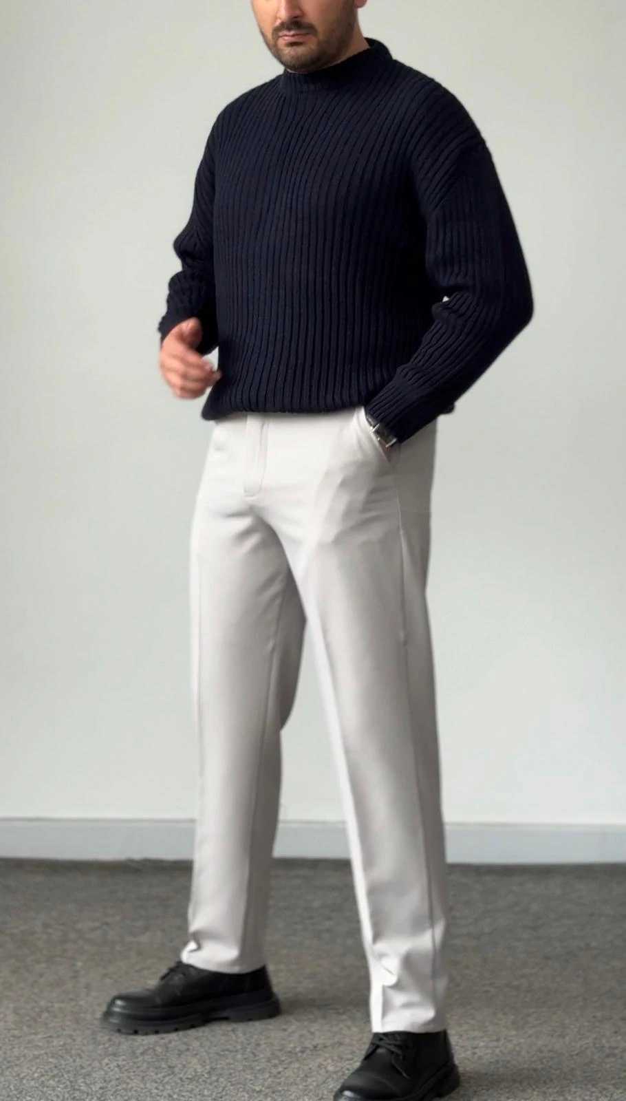 KOMBİN Trıko+Pantolon (Kemer Hediyeli)