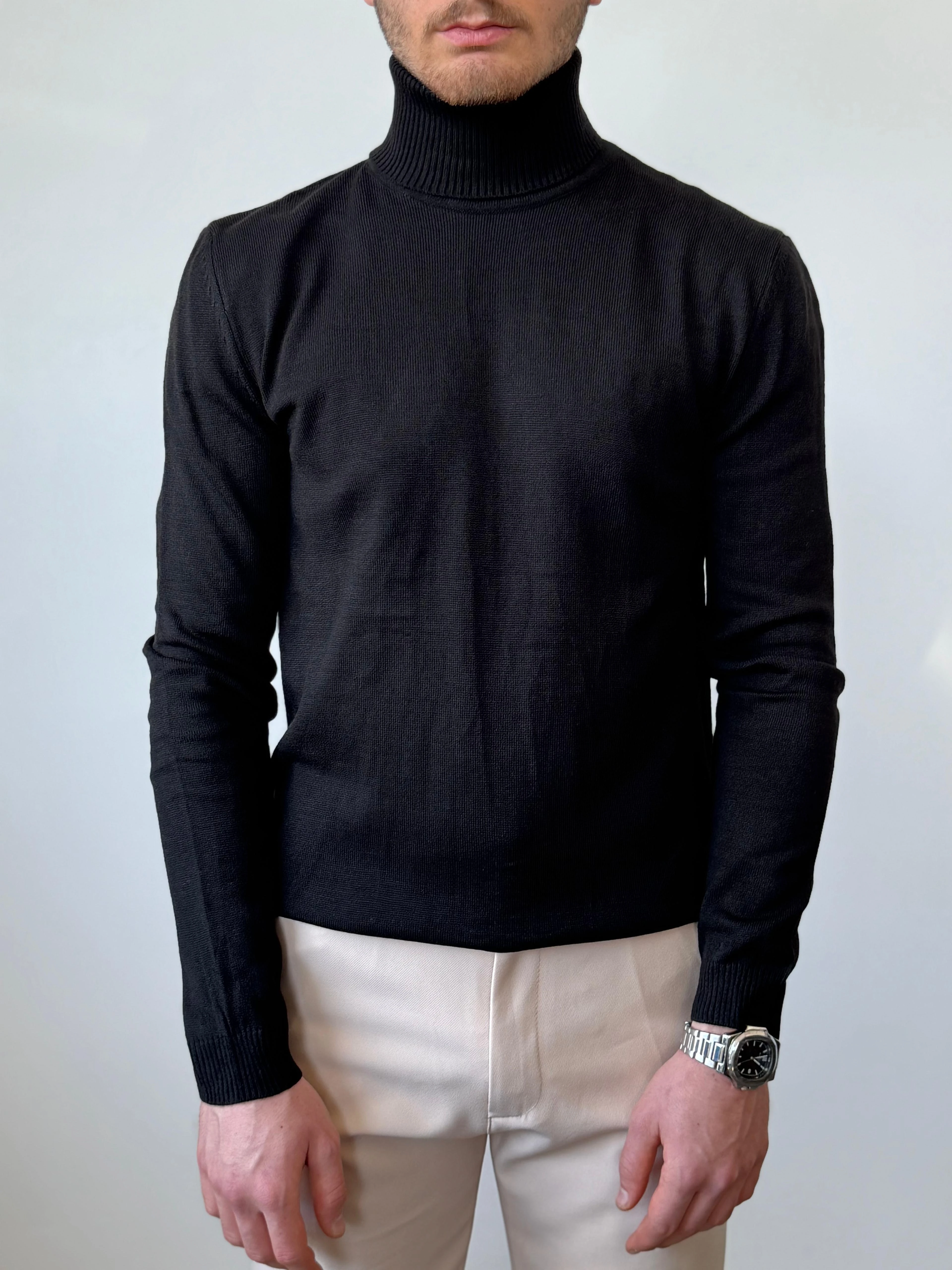 Boğazlı Regular Fit Ribanalı Kazak 