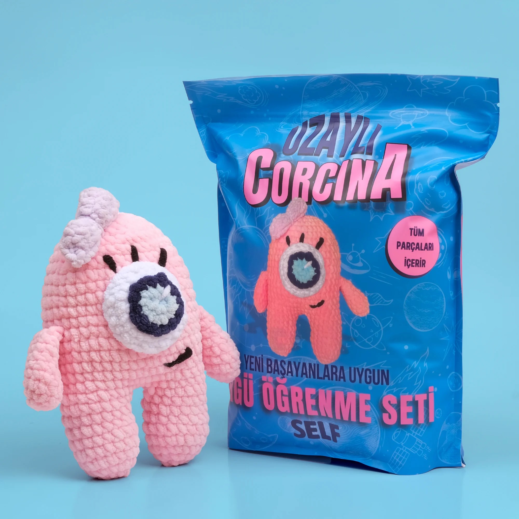 Uzaylı Corcina Örgü Öğrenme Seti