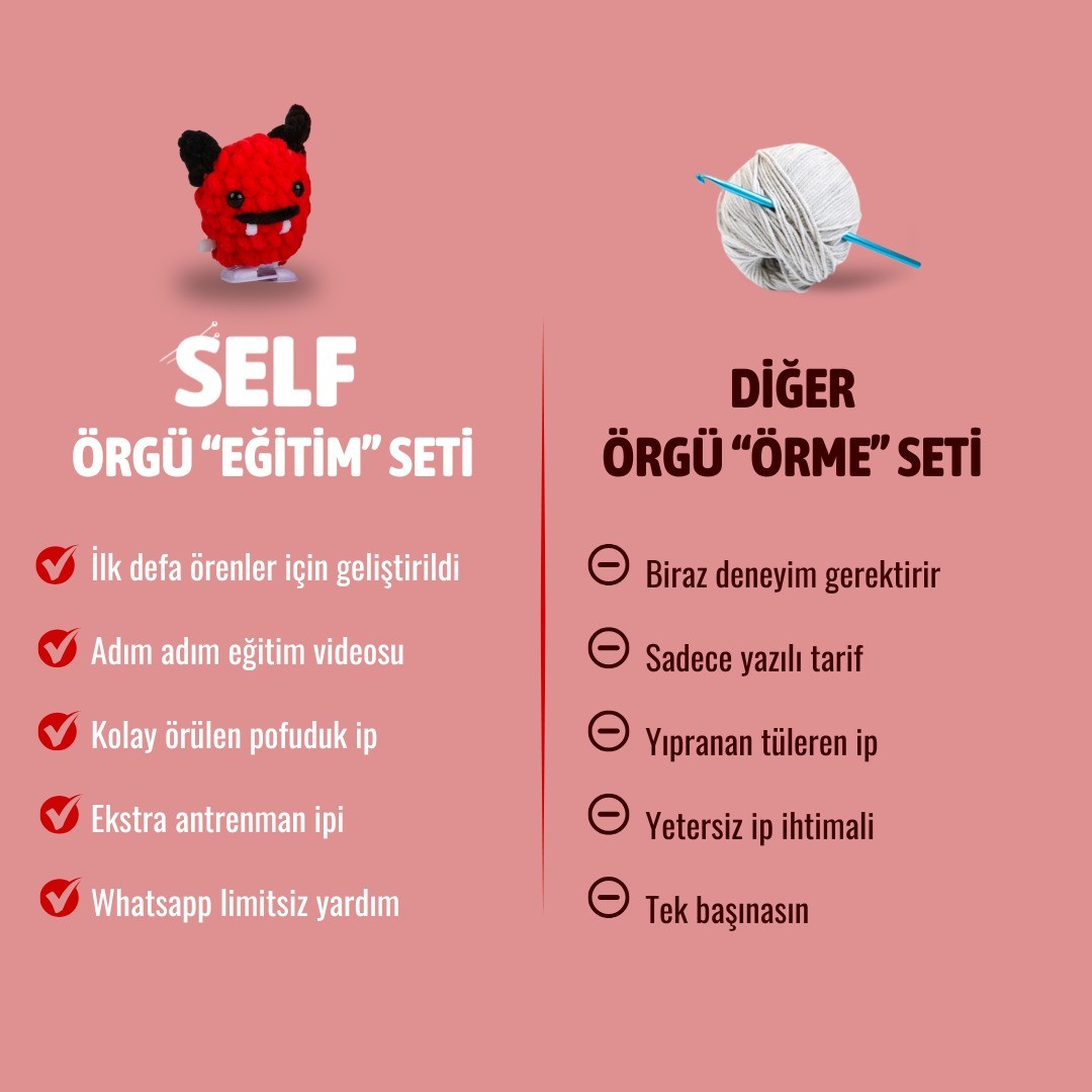 Fırfır Lusifır Örgü Öğrenme Seti