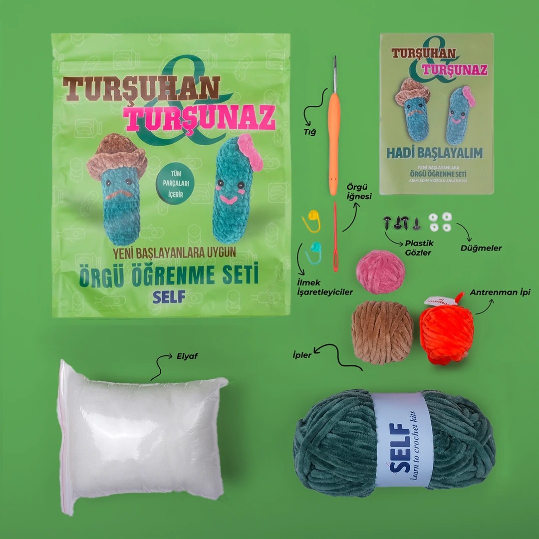 Turşuhan Ve Turşunaz Örgü Öğrenme Seti