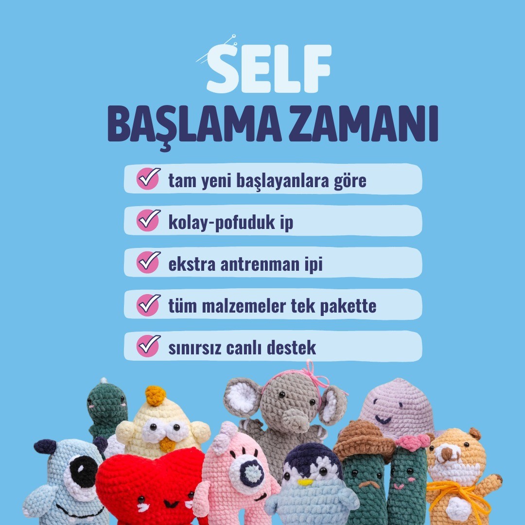 Uzaylı Corç Örgü Öğrenme Seti
