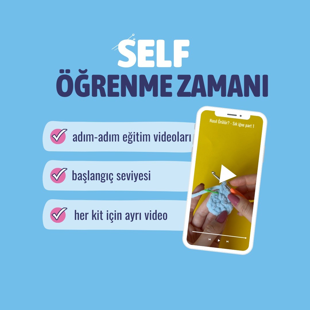 Uzaylı Corç Örgü Öğrenme Seti