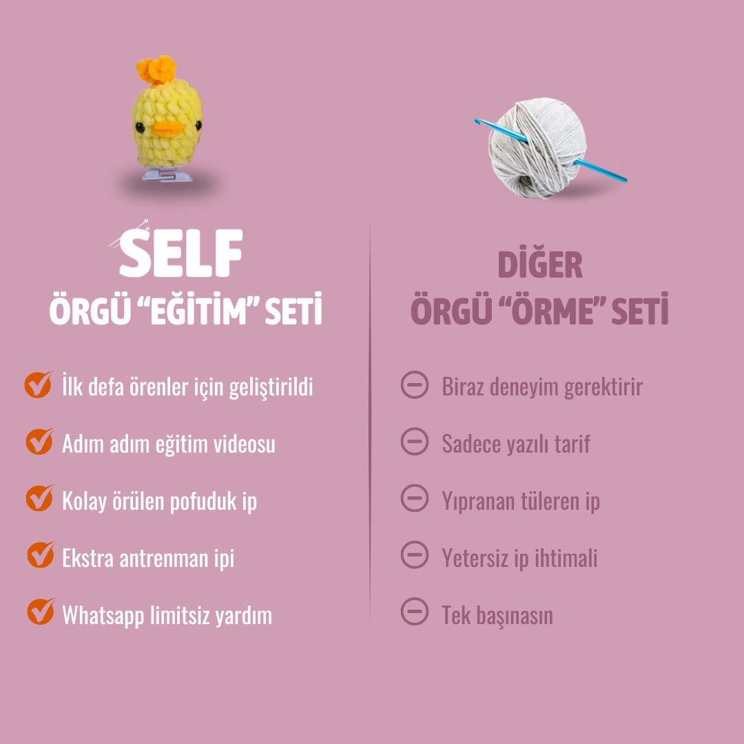 Sarı Bela Örgü Öğrenme Seti