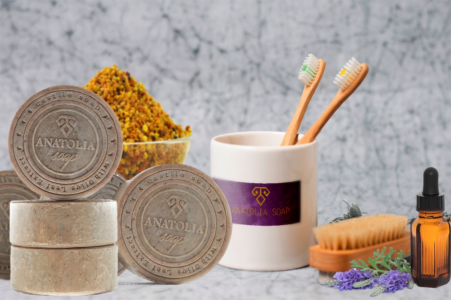 Keep Looking Young and Smooth with Sumerian Collection Donkey Milk Propolis Lavender Soap.