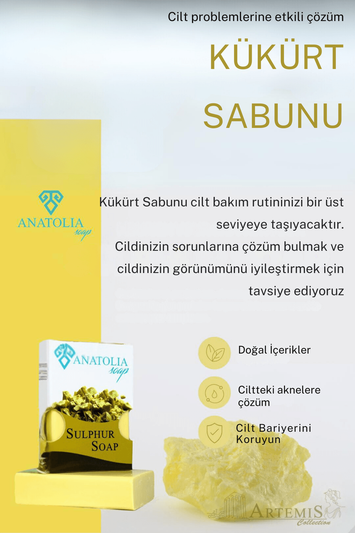 Artemis Kolesiyonu Kükürt Sabun 100 GR