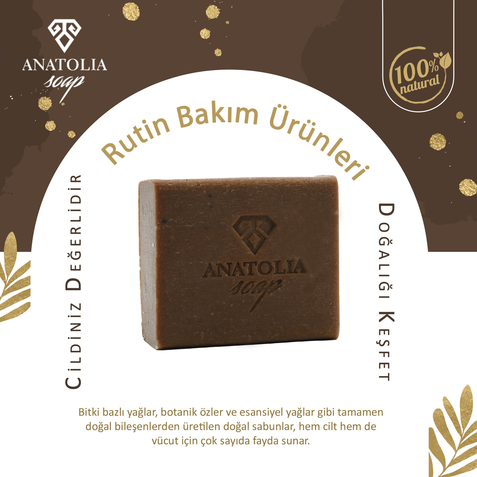 Mysia Koleksiyonu Ardıç Özlü Sabunu Doğal Bitkisel Yağlardan oluşur Cildi Temizler, Kirlerden Arındırır. 125gr.