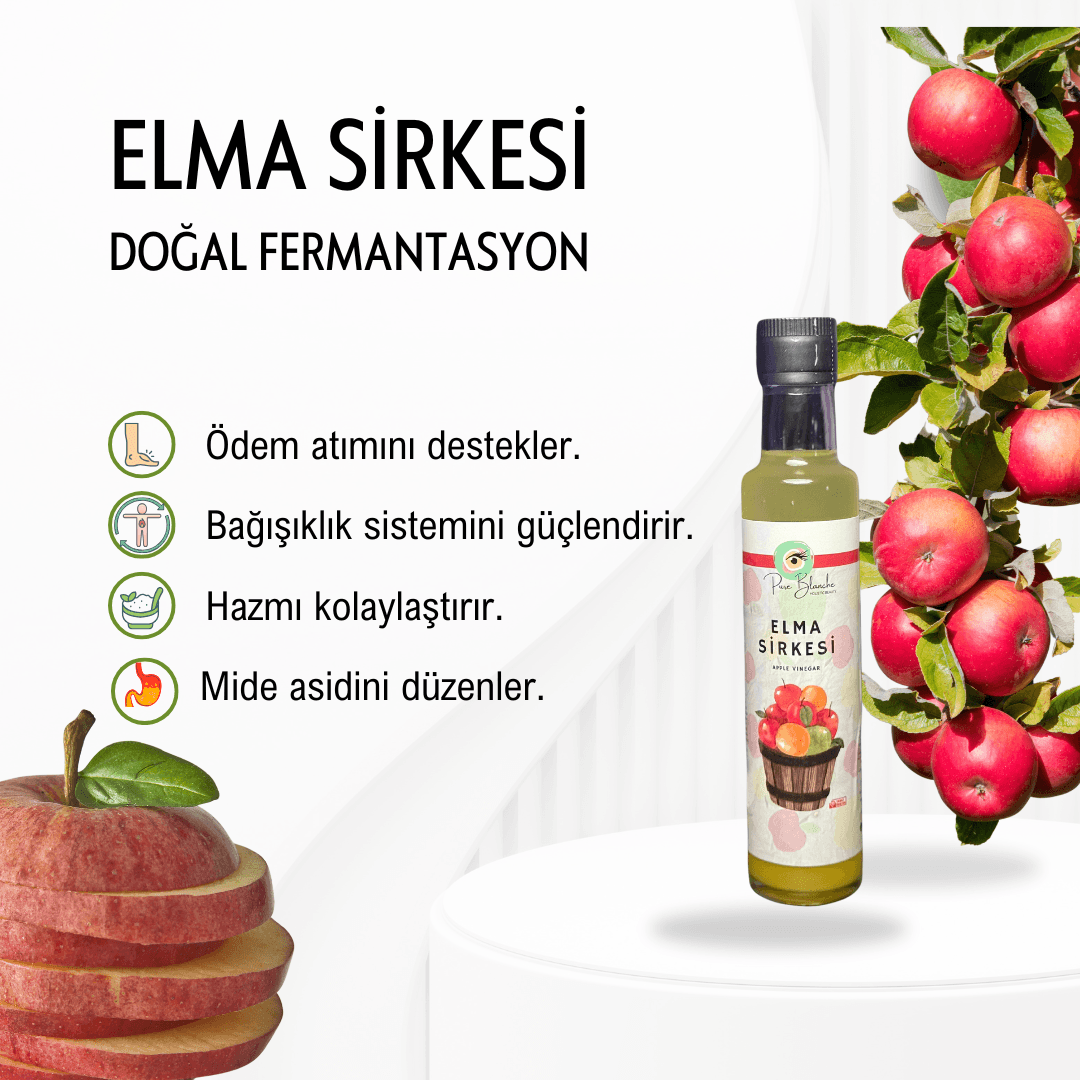  Elma Sirkesi Doğal Fermantasyon Apple Vinegar 250 Ml