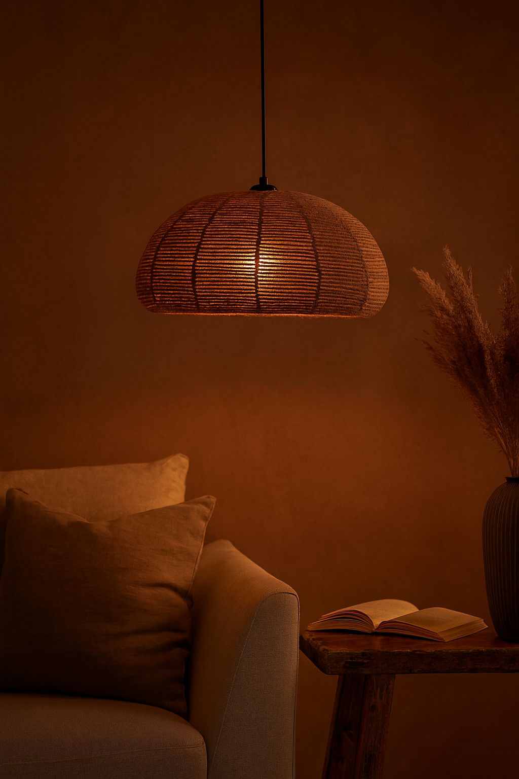 Dome Boho Açık Gri Avize