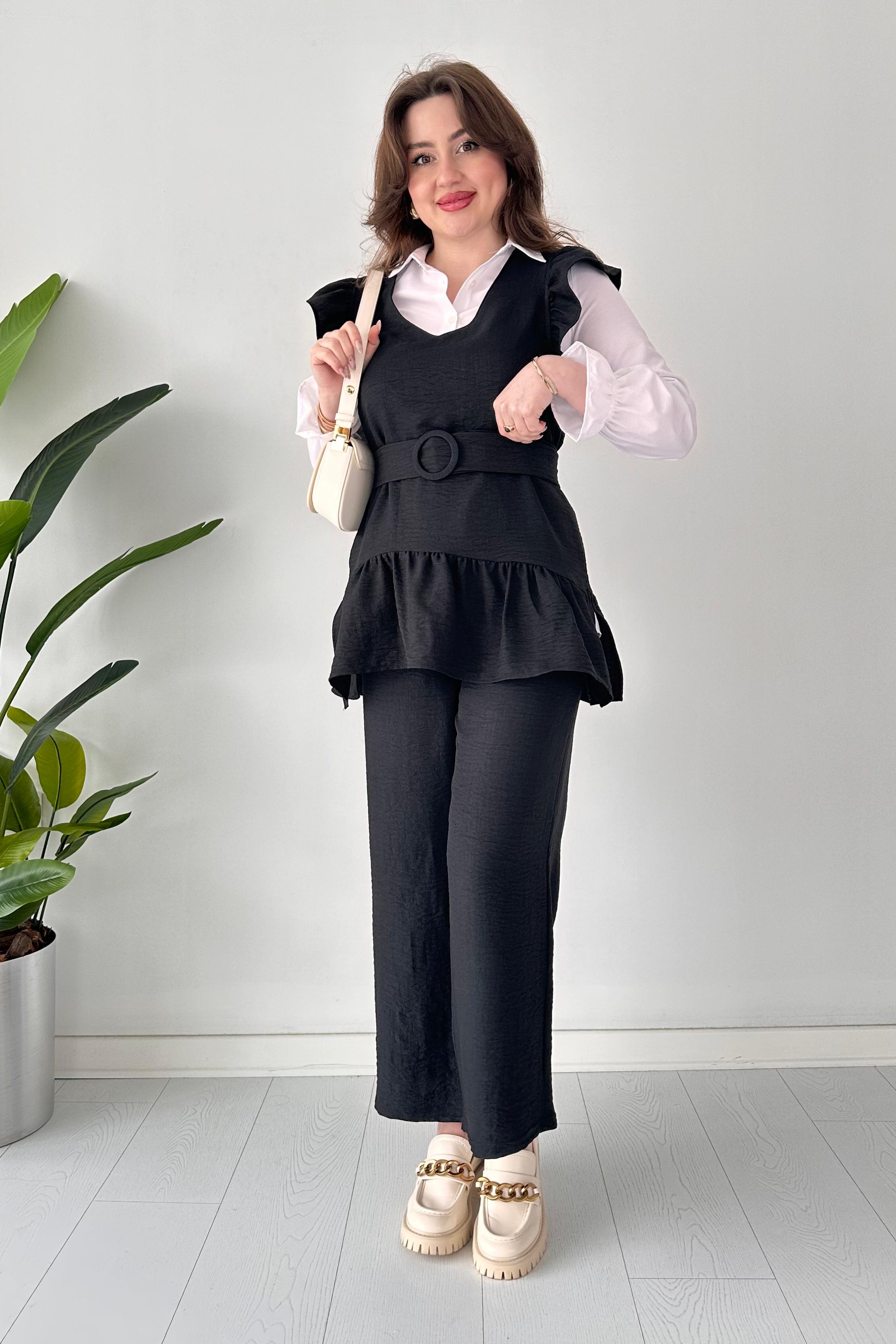 Keten V Yaka Üçlü Takım