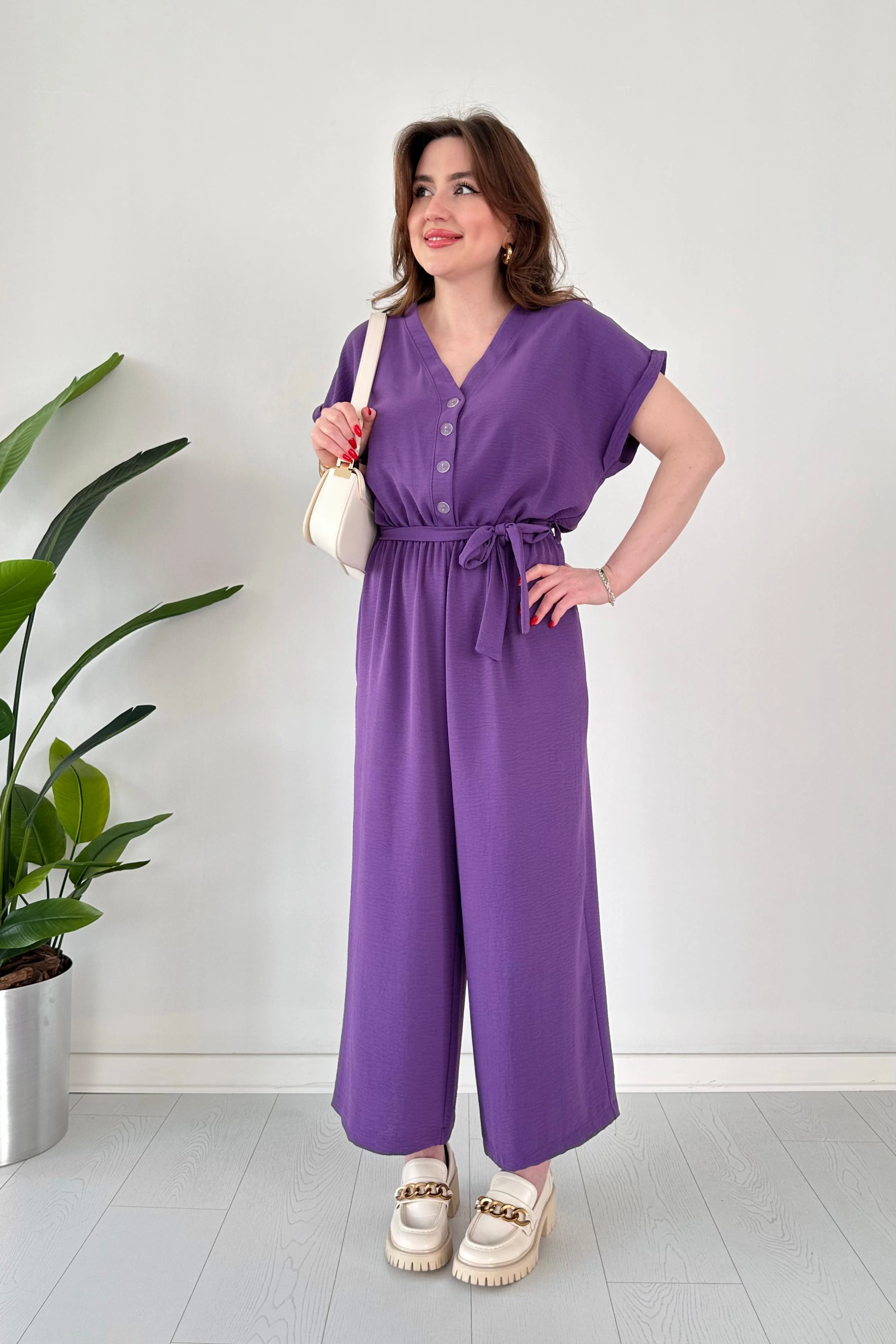 Düğmeli Ayrobin Tulum