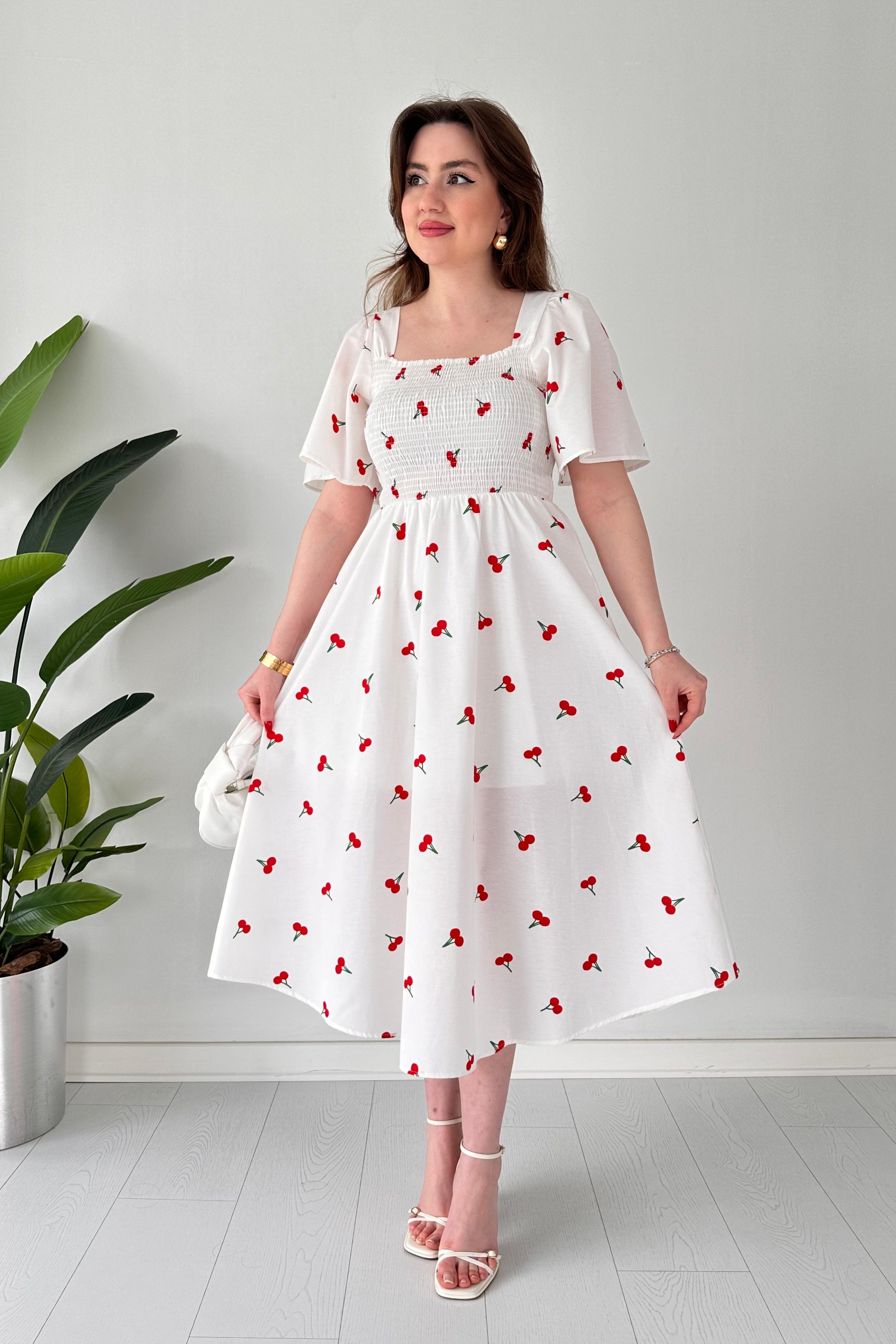 Gipeli Kiraz Poplin Elbise