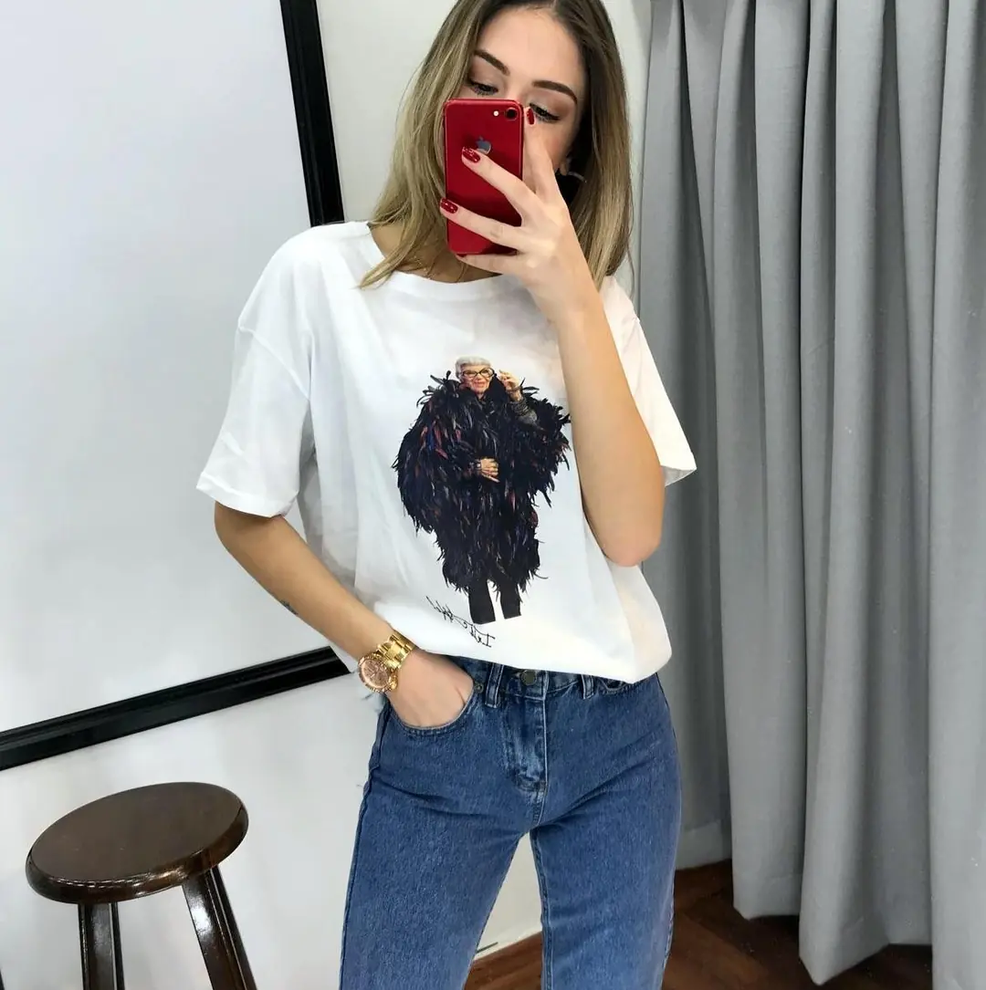 Baskılı Tshirt-Beyaz · 2