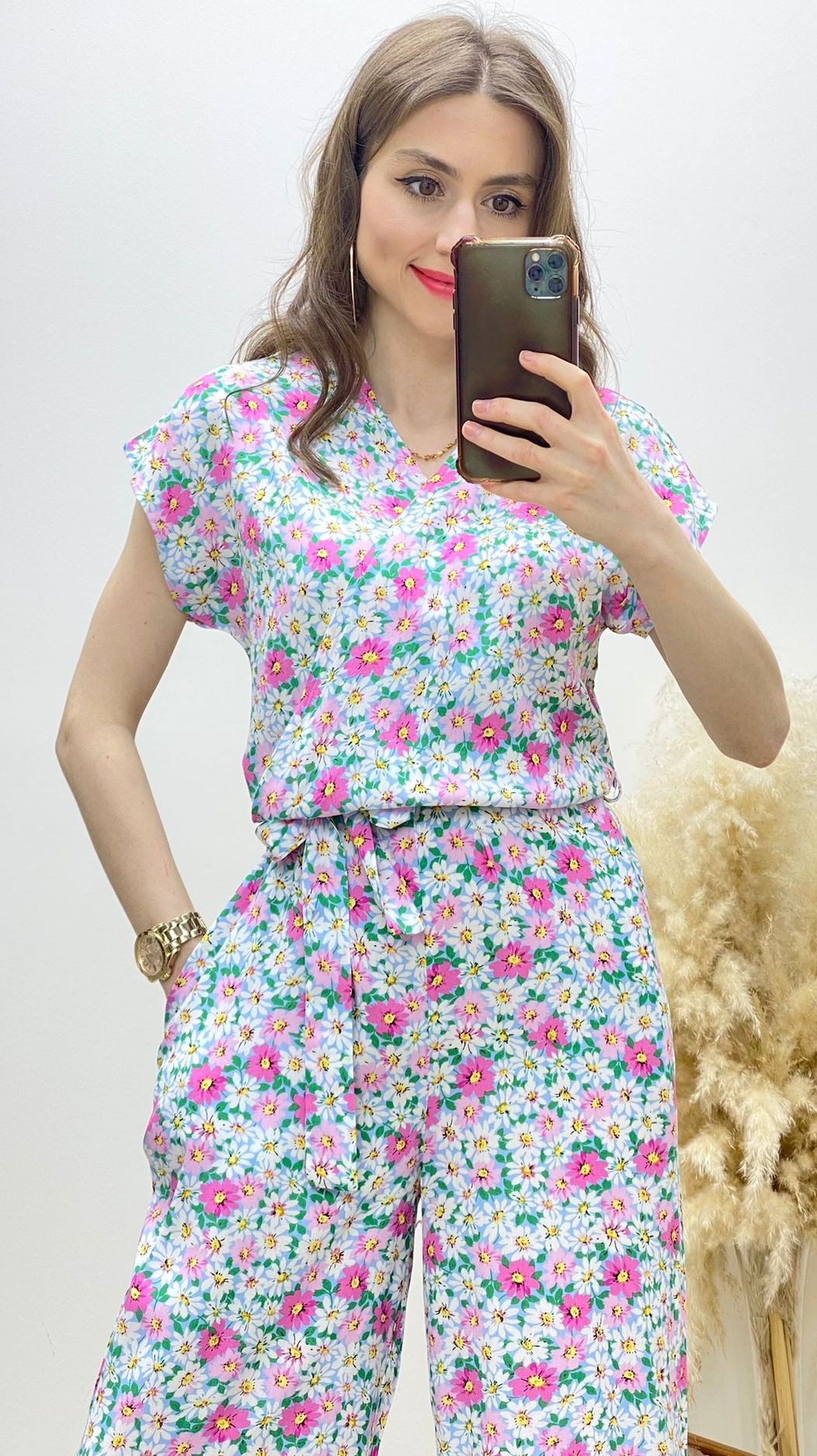 Papatya Desen Viskon Tulum Pembe