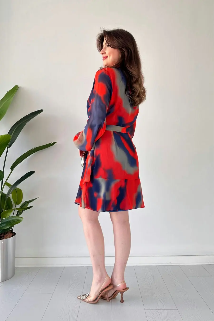 Batik Desen Şifon Elbise · 4