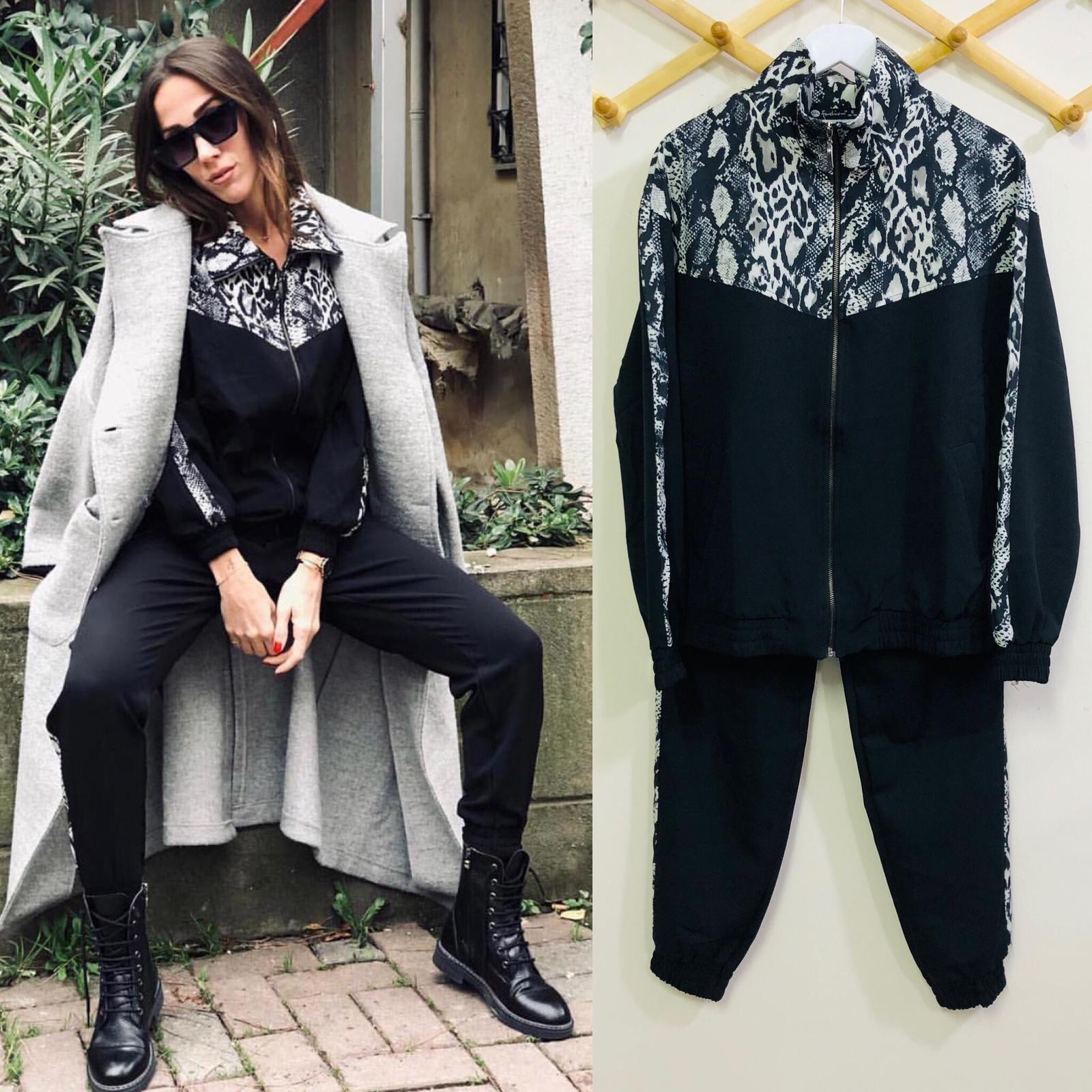 Zara Model Eşofman Takımı Siyah