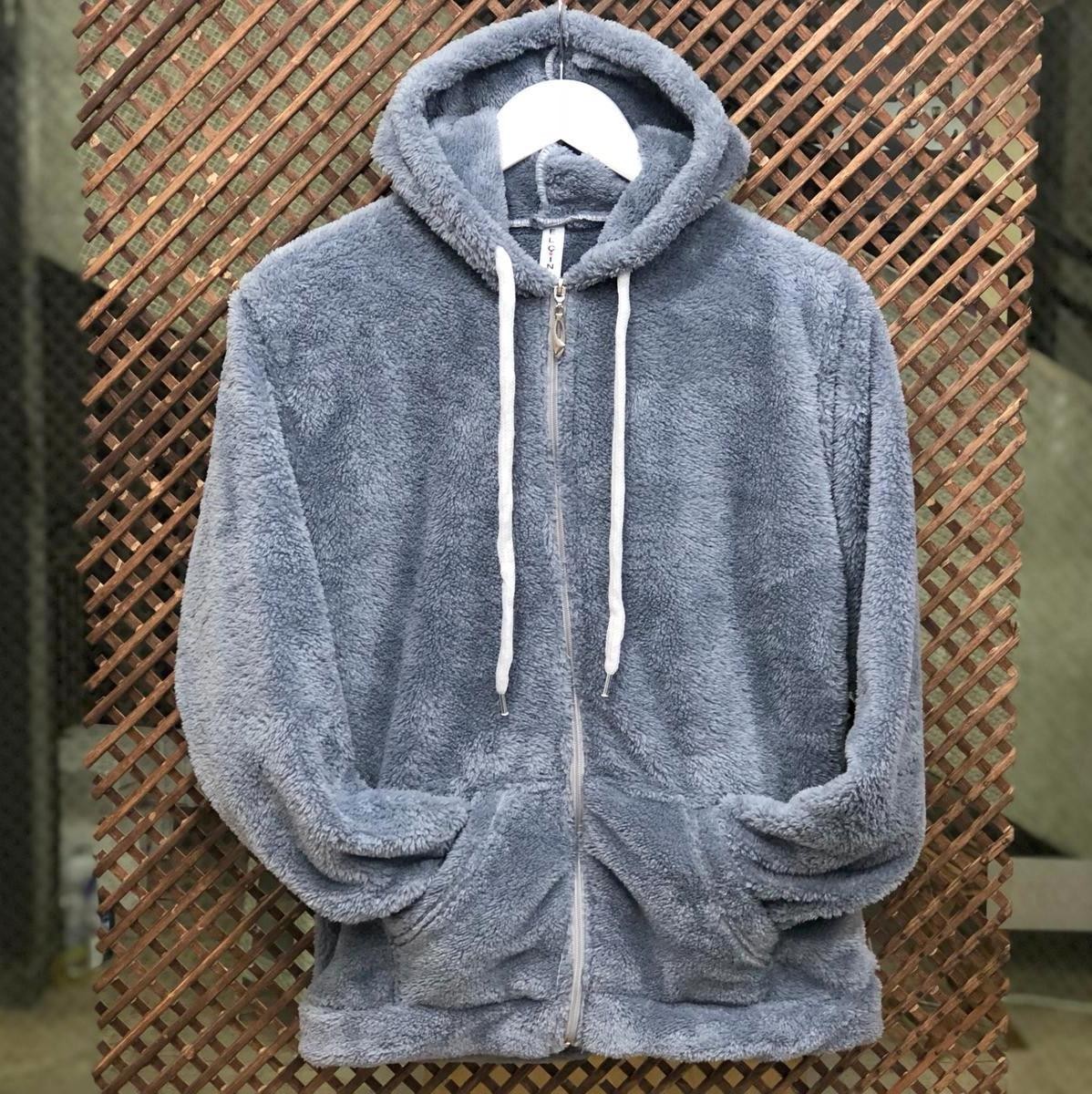 Peluş Sweatshirt GRİ