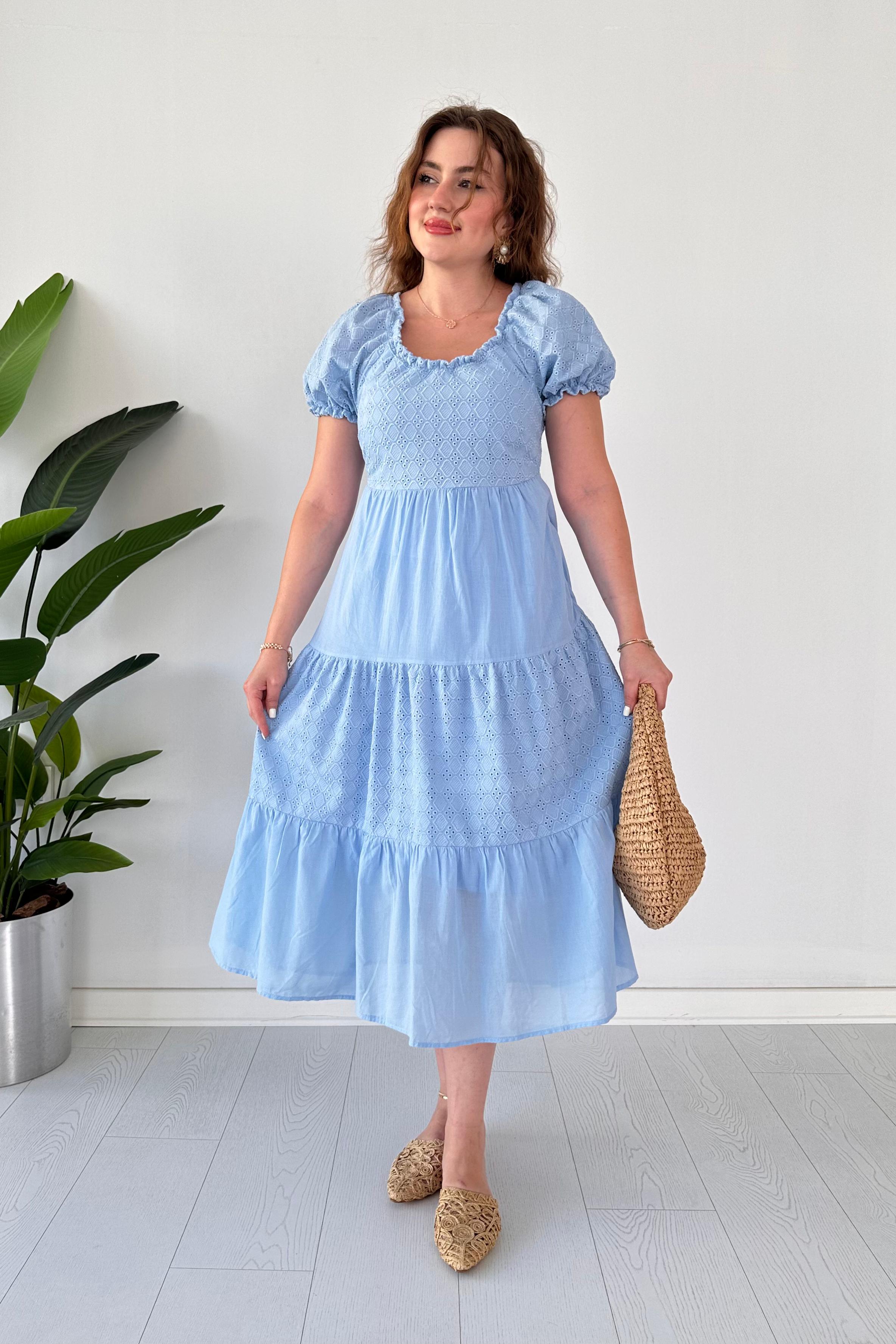 Fisto Detaylı Astarlı Elbise