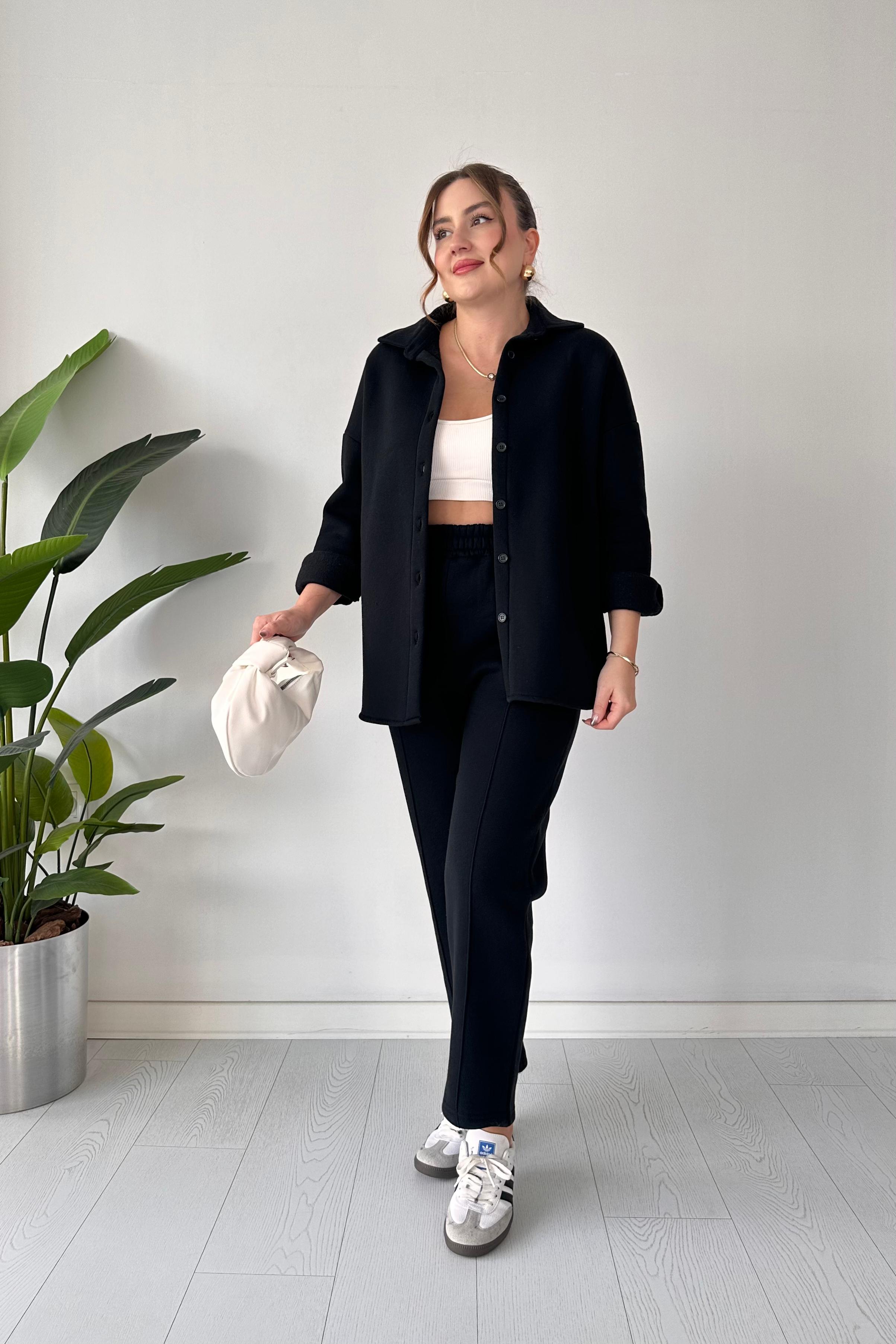 Polarlı Gömlekli İkili Takım