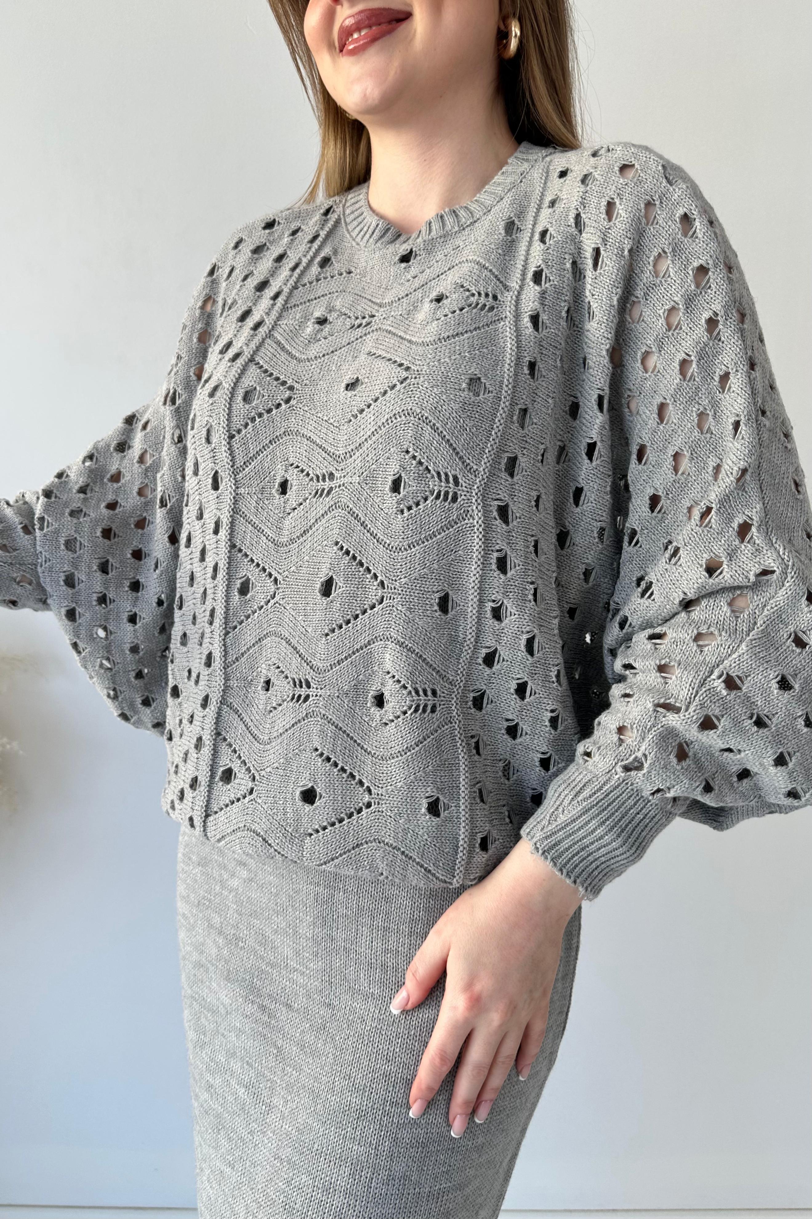 Yarasa Ajurlu Elbise Takım