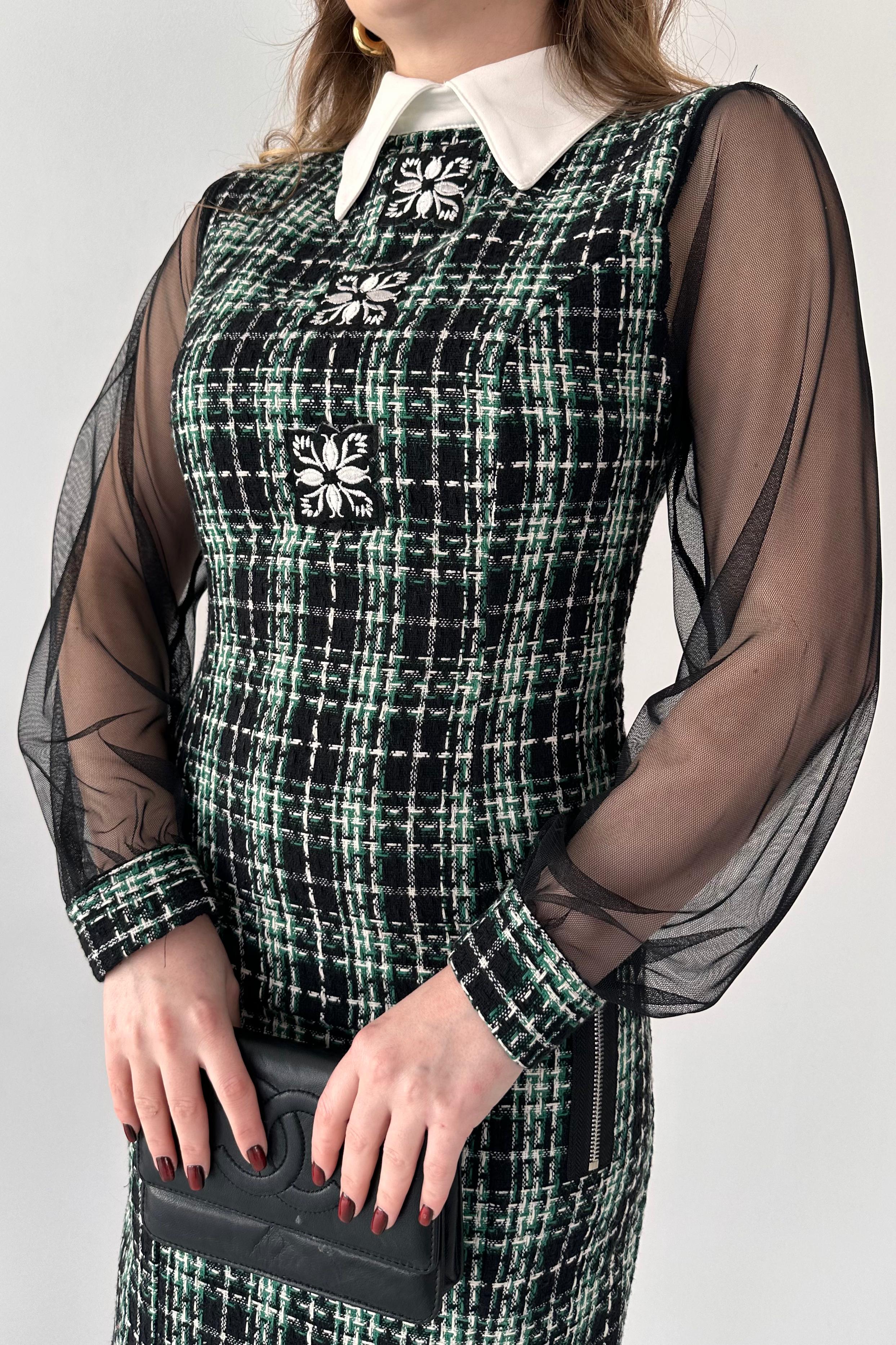 Kolu Tül Tüvit Elbise