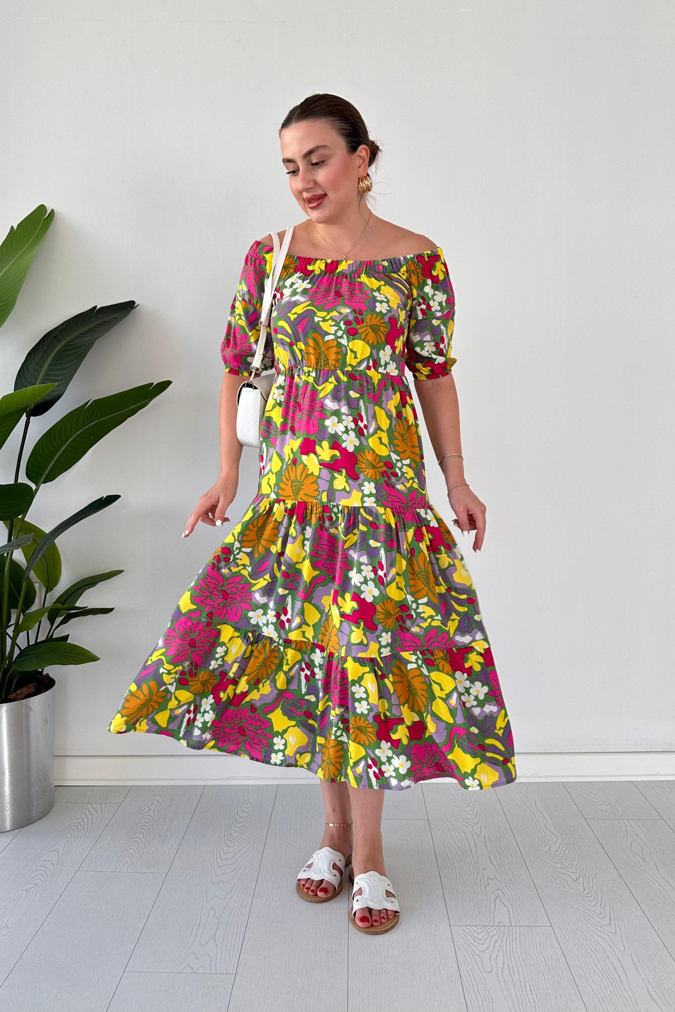 Ortanca Madonna Elbise