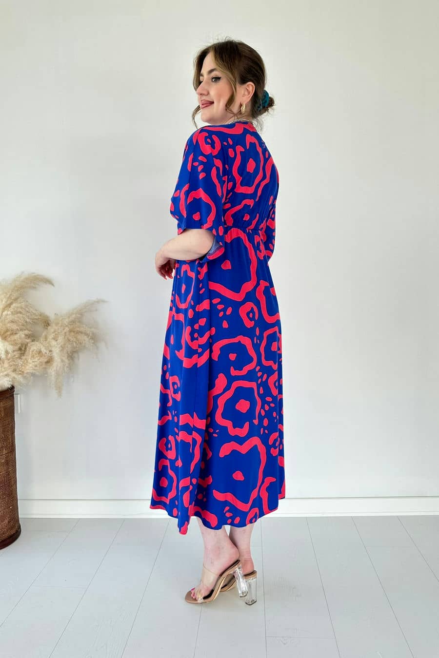 Yarasa Kol Hücre Elbise