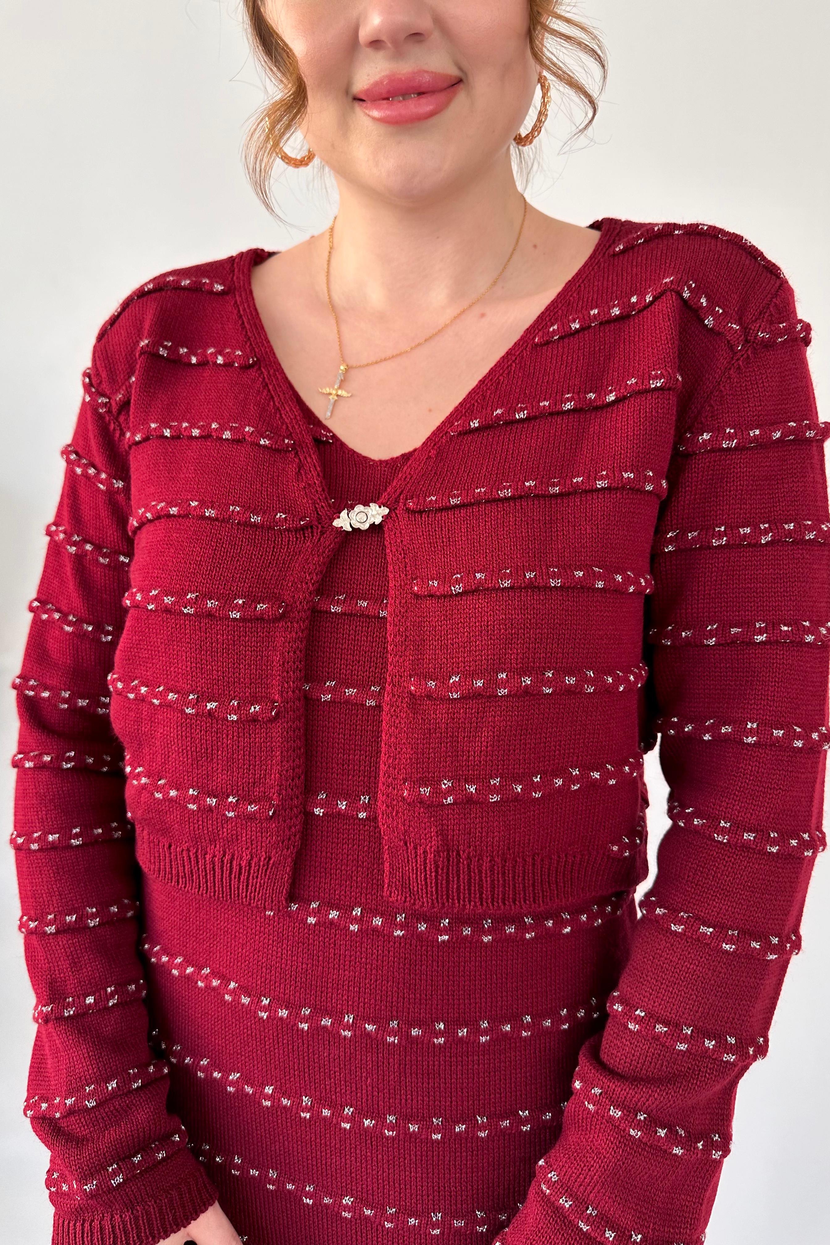 Yaldızlı Triko Takım