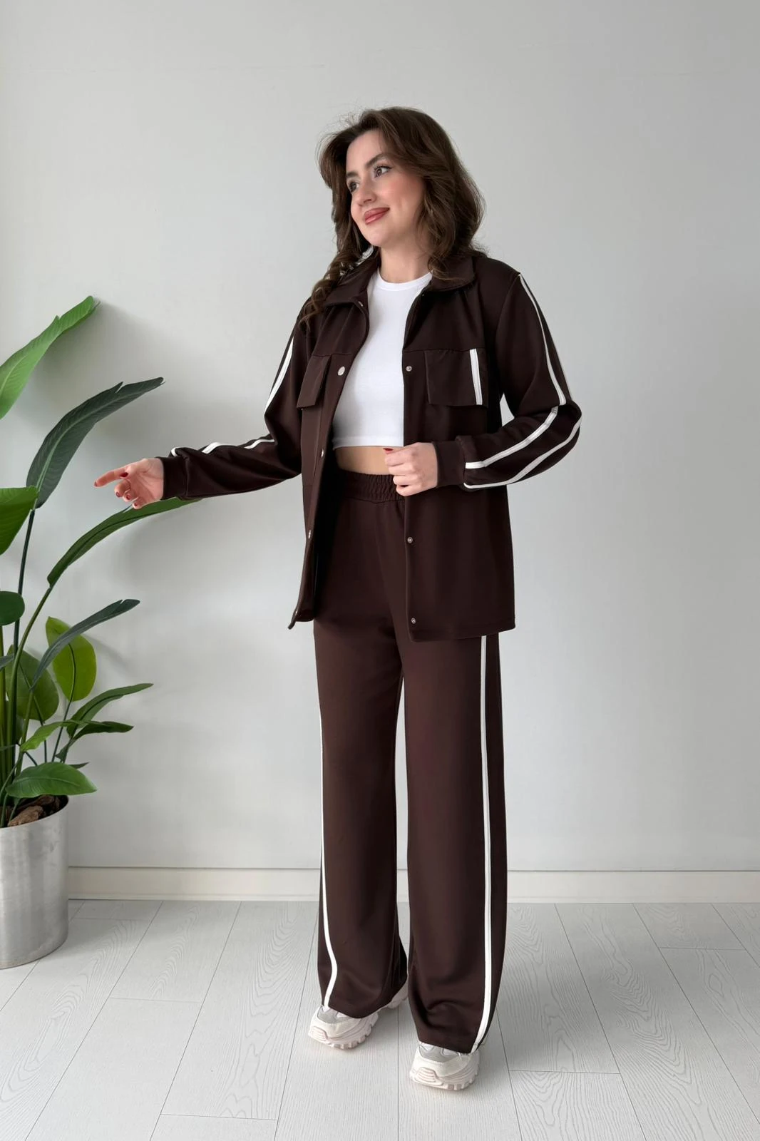 Ceketi Çıtçıtlı İkili Takım