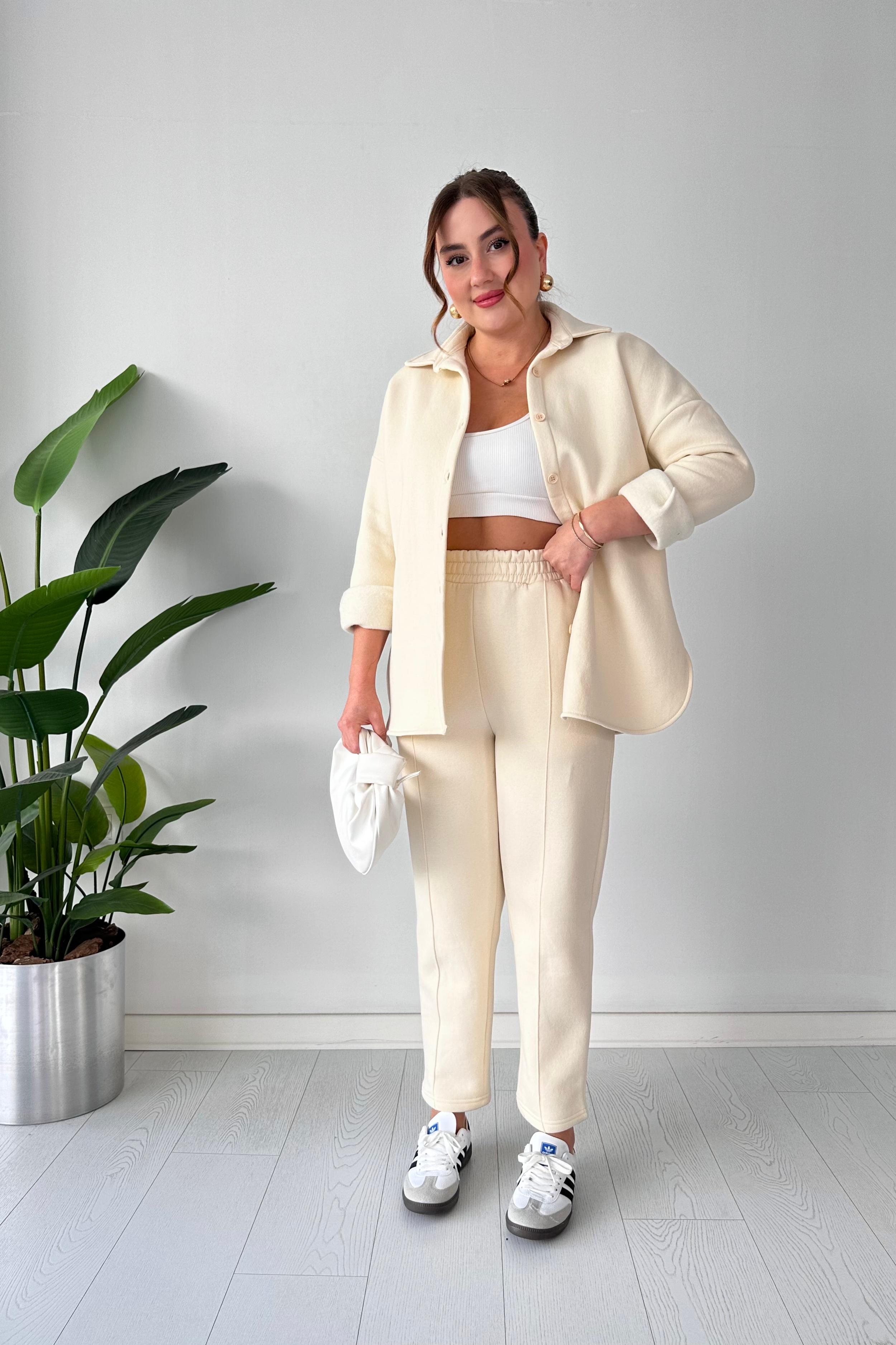 Polarlı Gömlekli İkili Takım