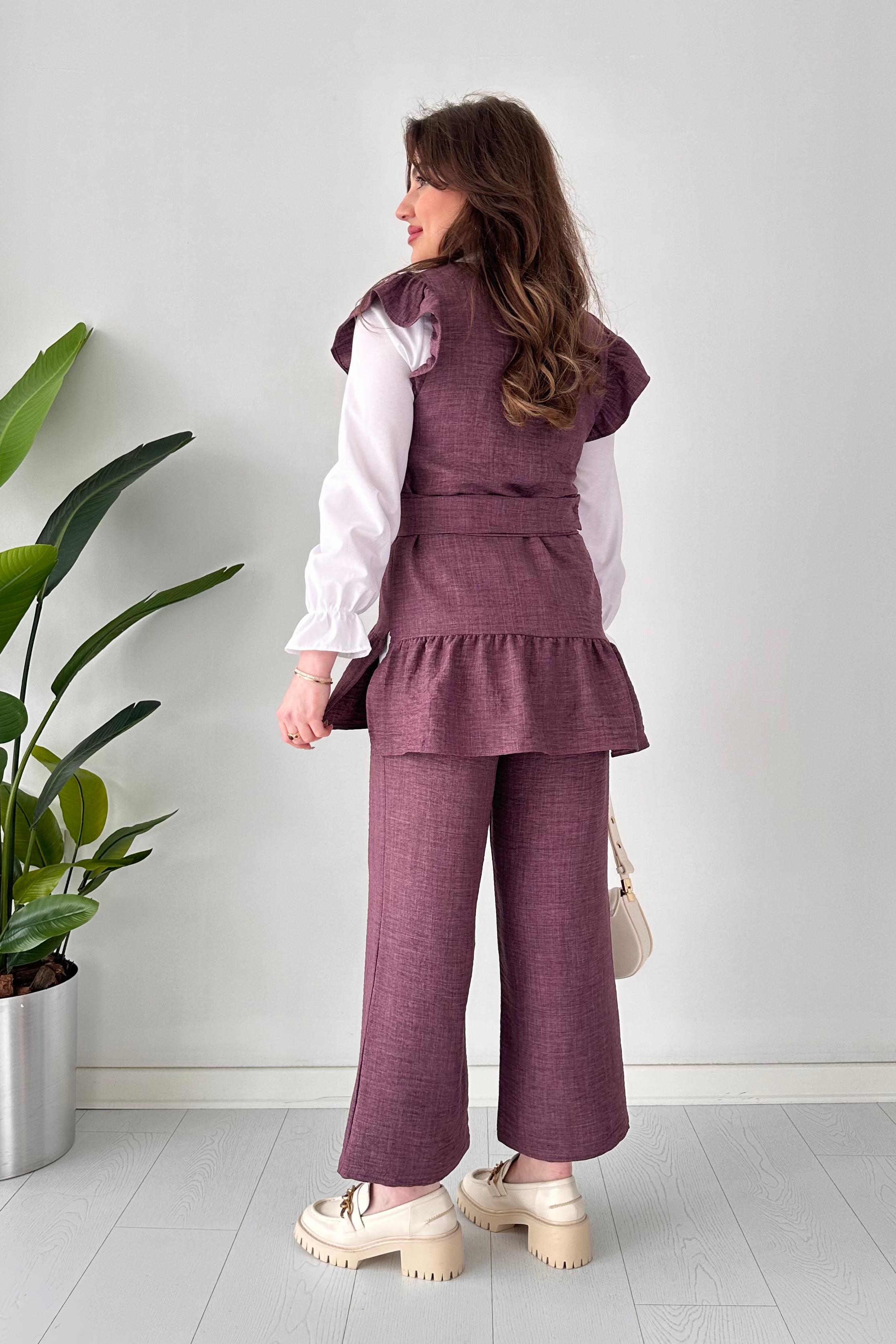 Keten V Yaka Üçlü Takım