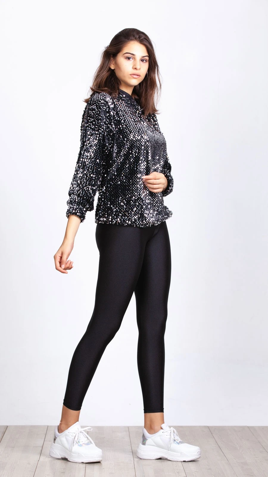 Pullu Kapüşonlu Sweatshirt - Gri