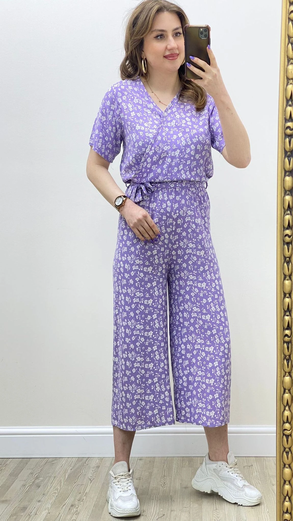 Kruvaze Bahar Viskon Tulum Lila