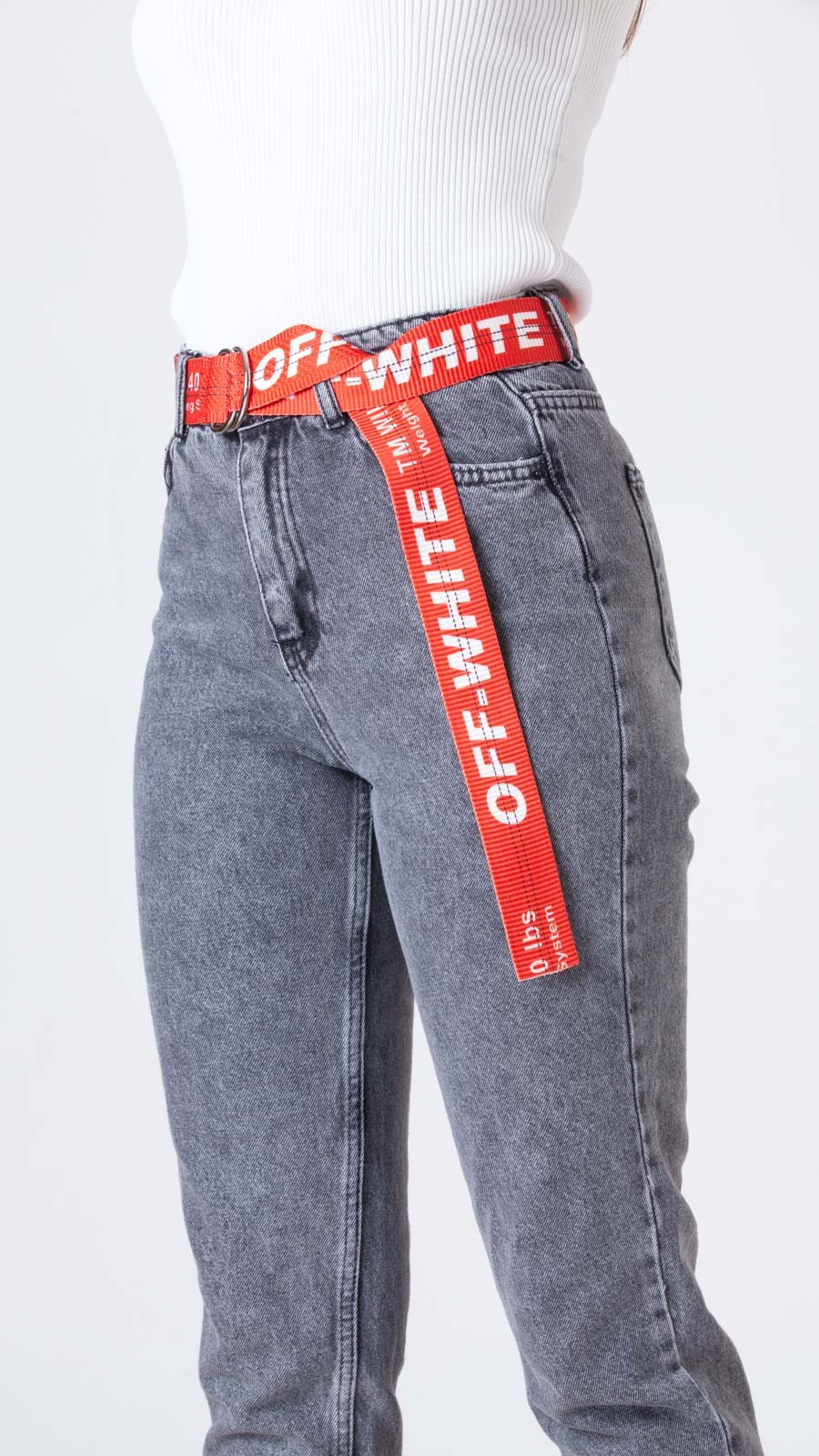 Off White Kemer - Kırmızı