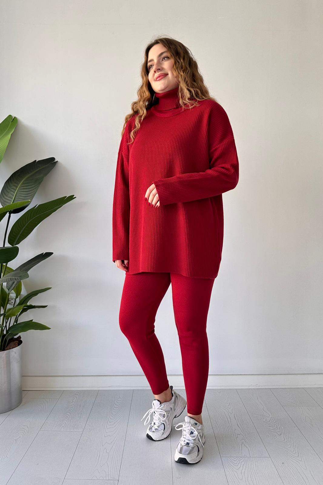 Taytlı Balıkçı Takım - Bordo