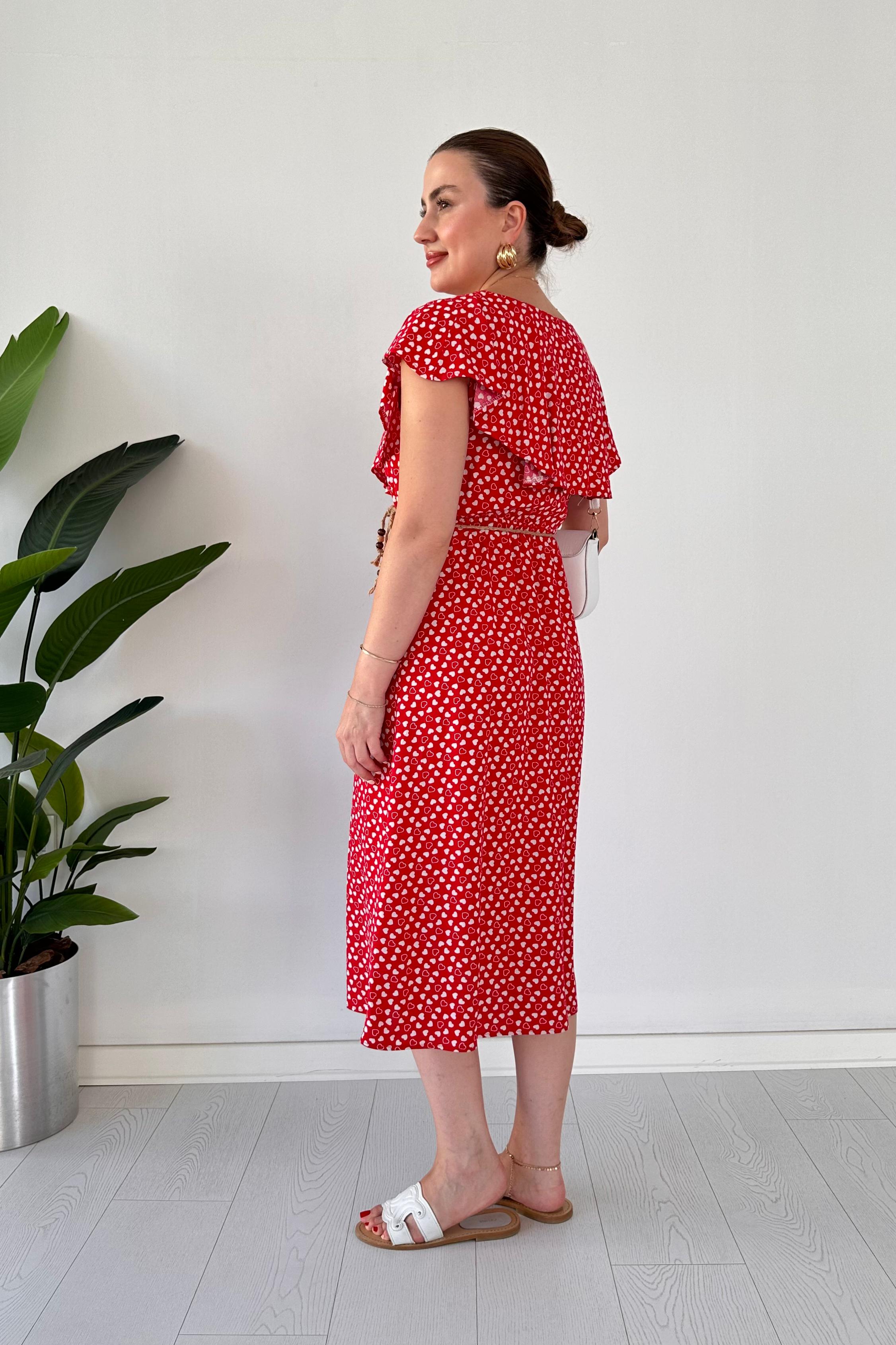 Kalpli Kemerli Elbise