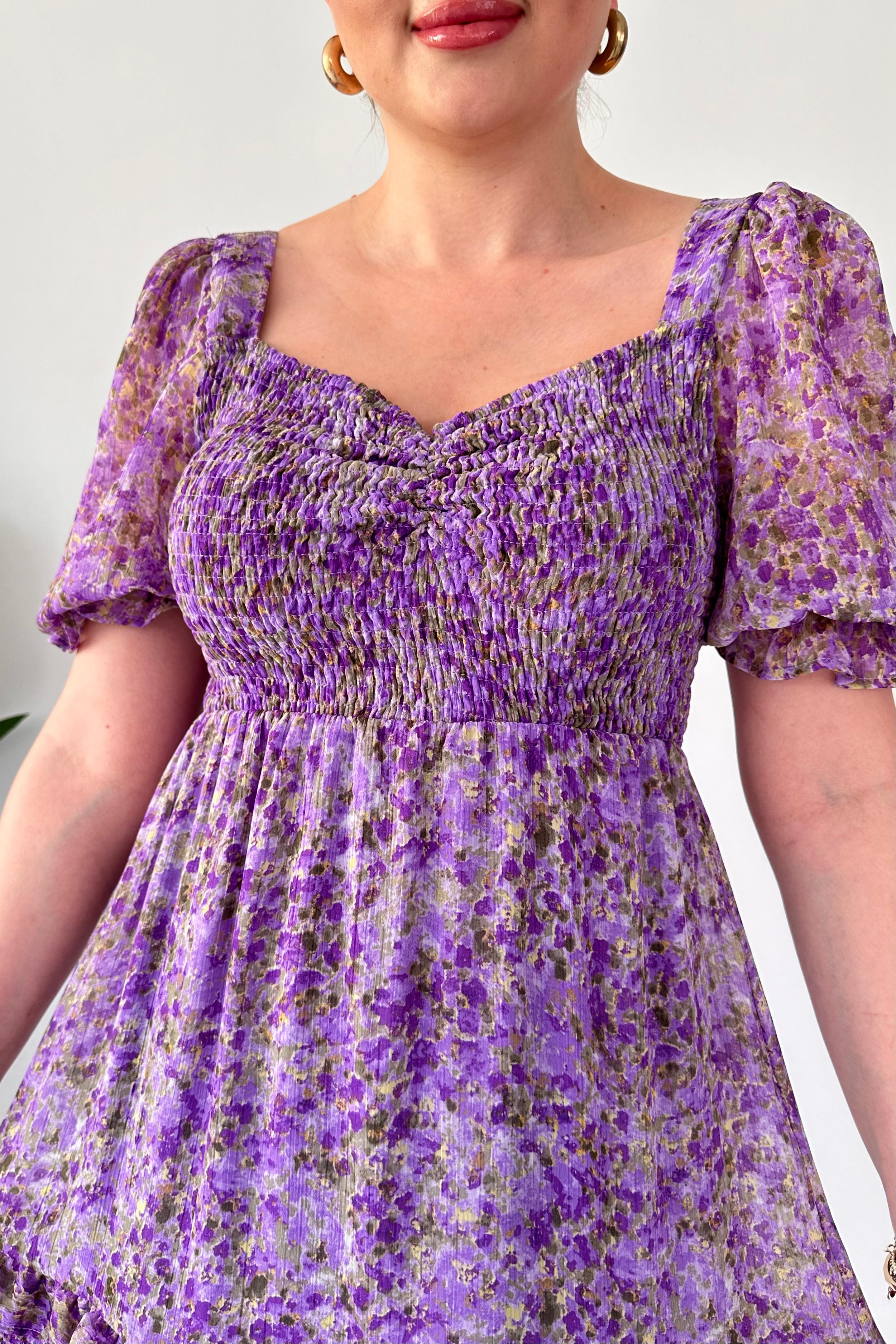 Gipeli Bahar Sifon Elbise