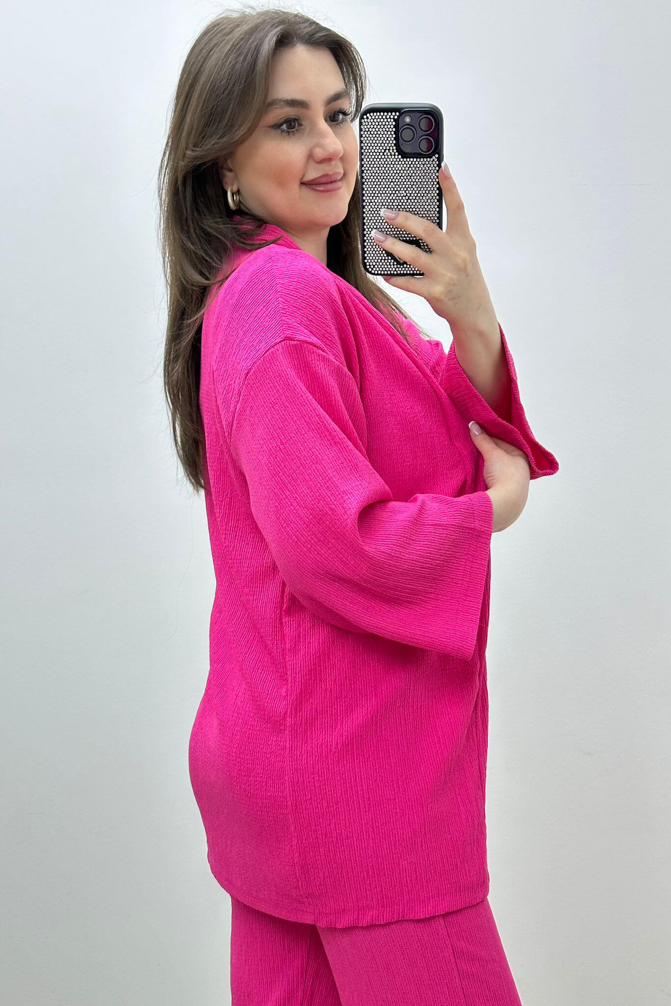 Dar Paça Gofre Takım Pembe